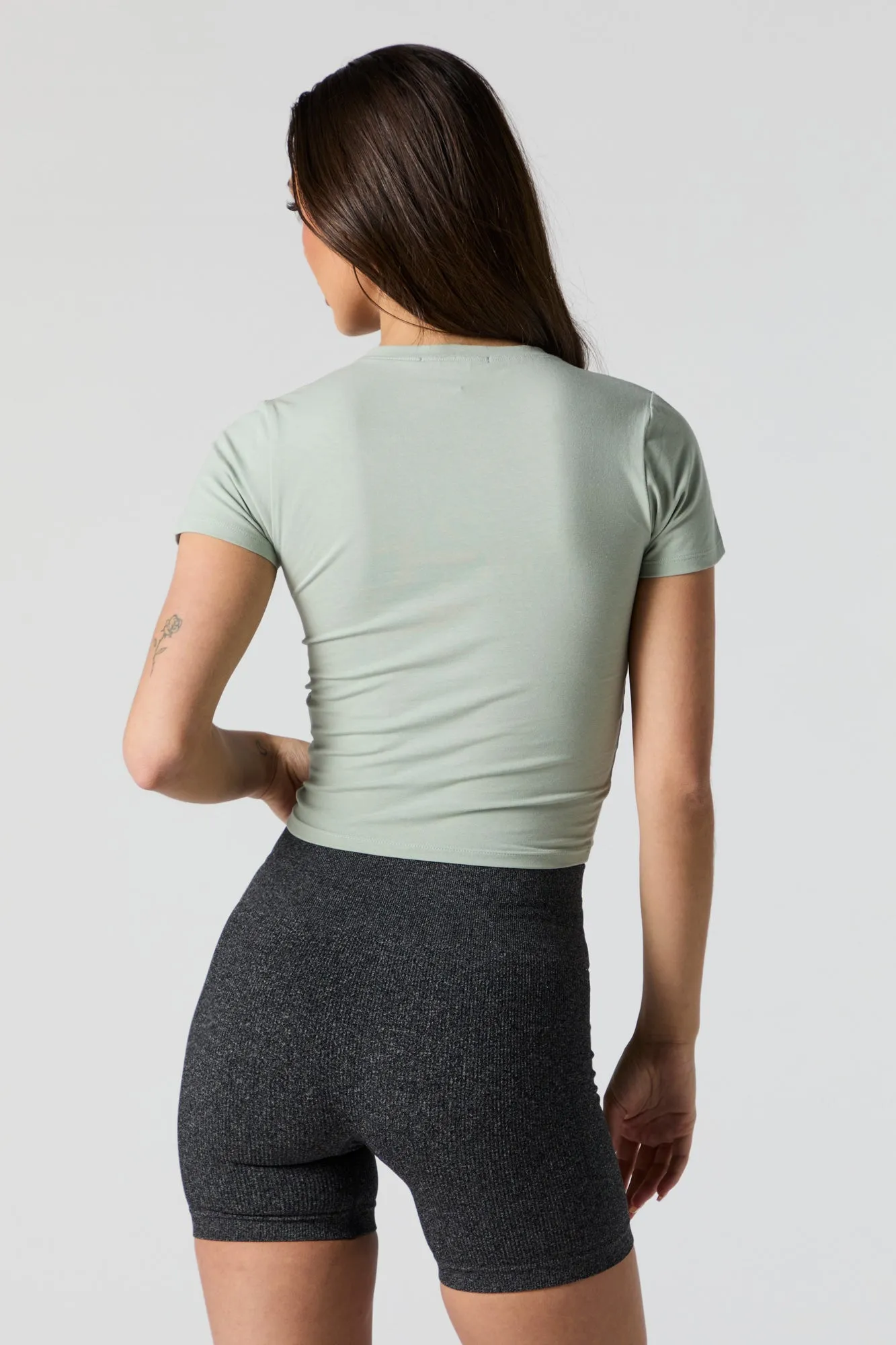 T-shirt ras du cou ultracourt sold by Urban Planet product image thumbnail 2