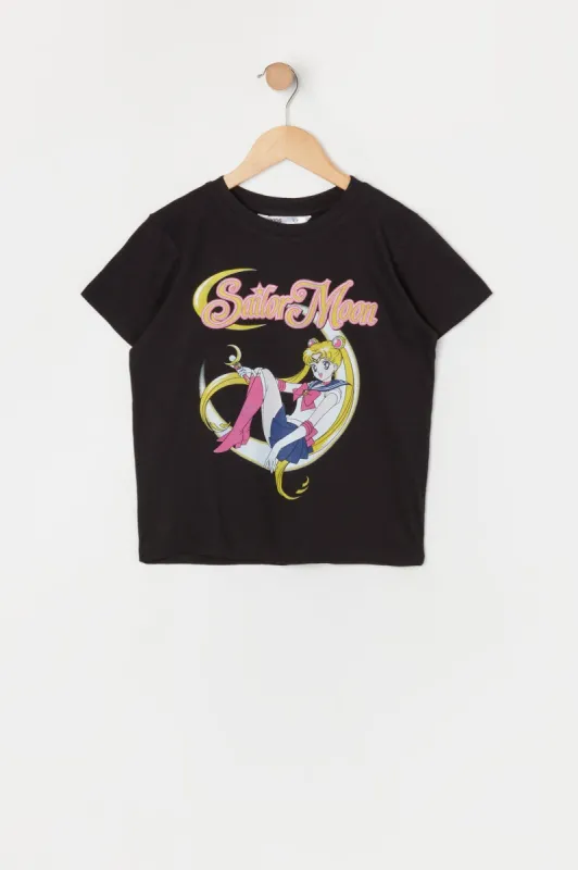 Girls Sailor Moon Graphic T-Shirt sold by Urban Planet