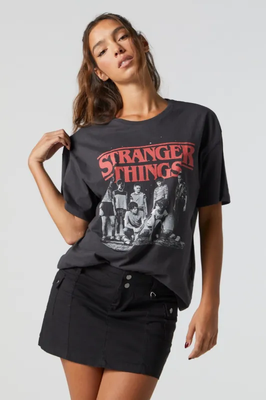 Stranger Things Graphic Boyfriend T-Shirt sold by Urban Planet