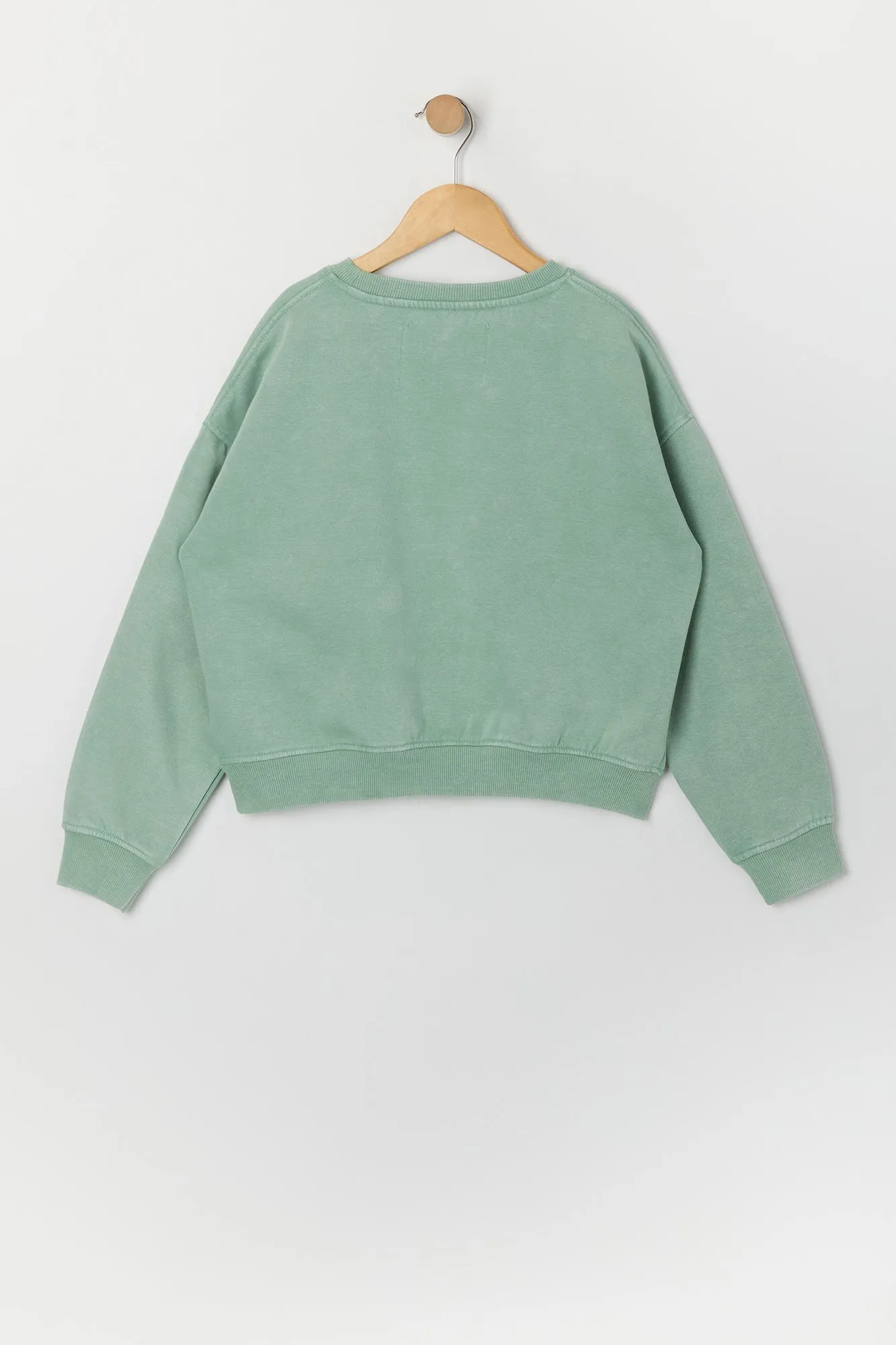 Chandail en molleton délavé à imprimé Brooklyn pour fille sold by Urban Planet product image thumbnail 2