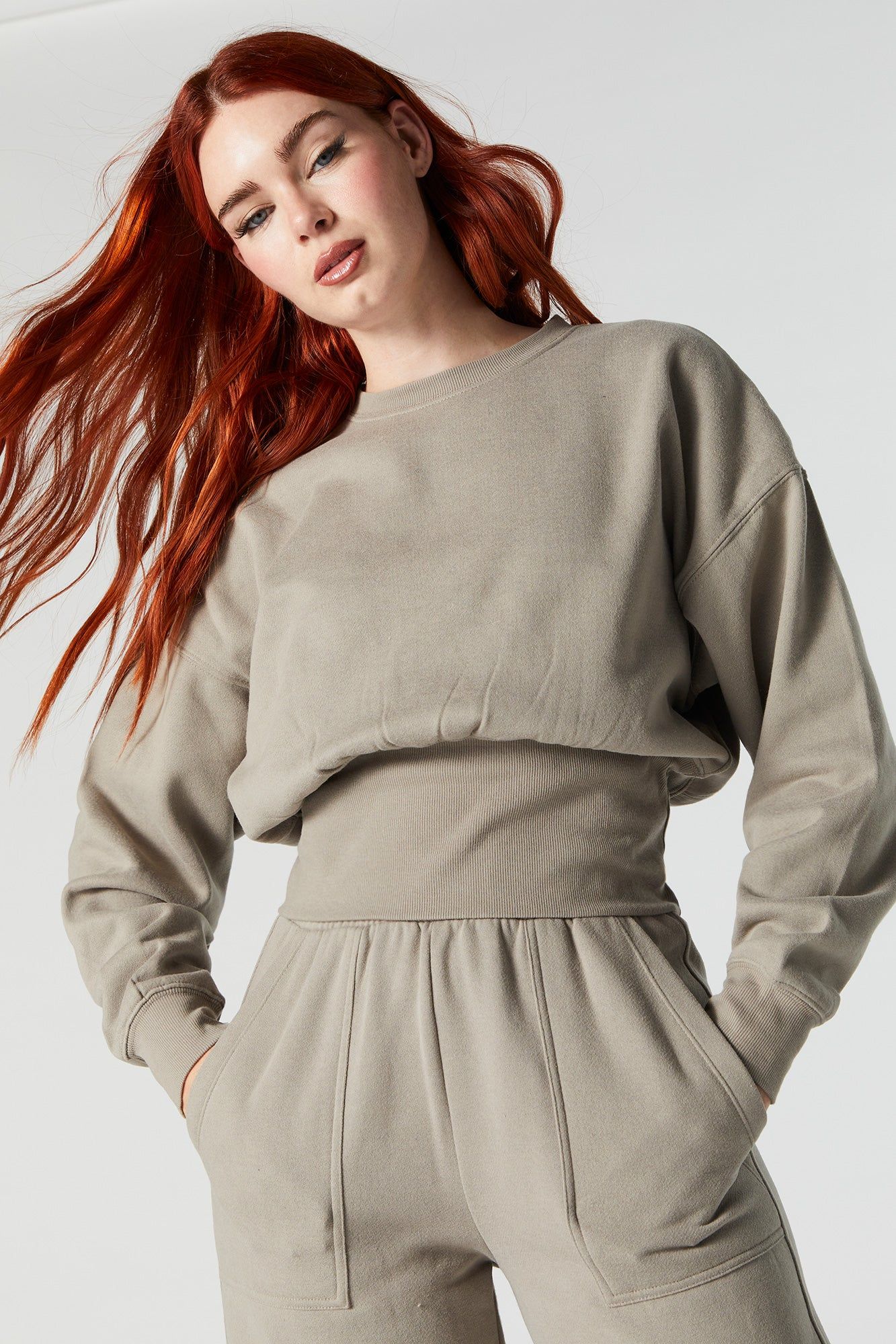 Fleece Crewneck Sweatshirt sold by Urban Planet product image thumbnail 4