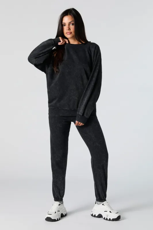 Washed Fleece Jogger sold by Urban Planet