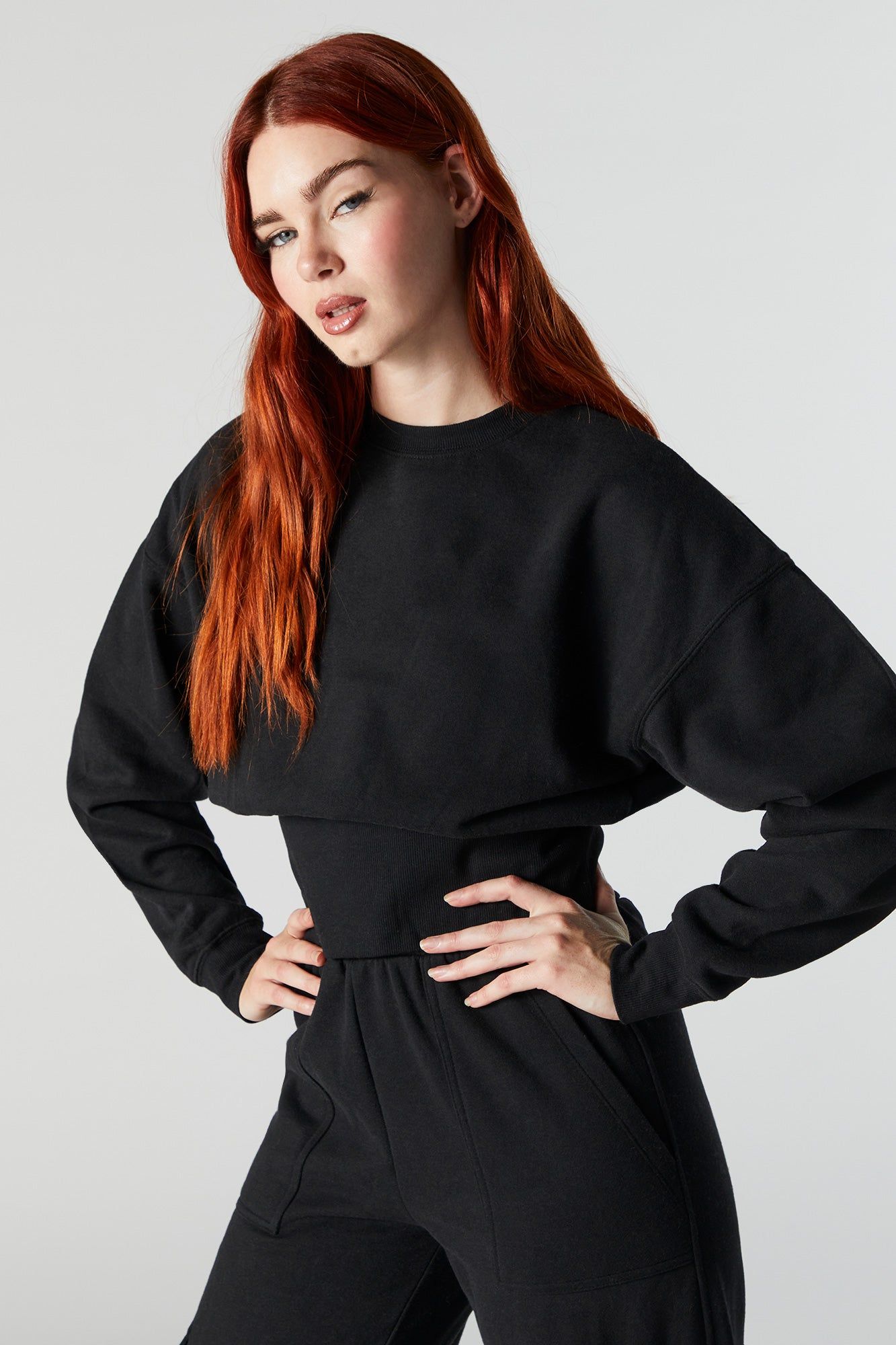 Fleece Crewneck Sweatshirt sold by Urban Planet product image thumbnail 5