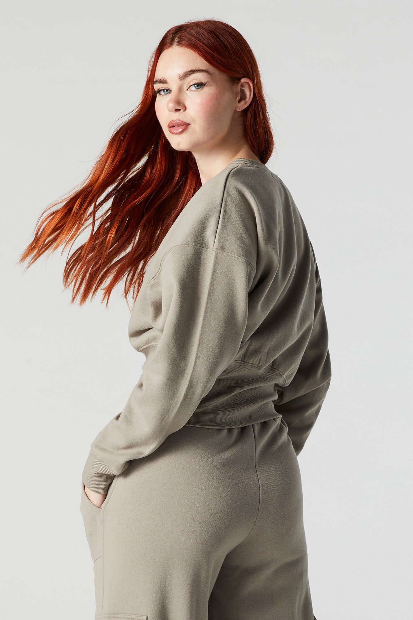 Fleece Crewneck Sweatshirt sold by Urban Planet product image thumbnail 2