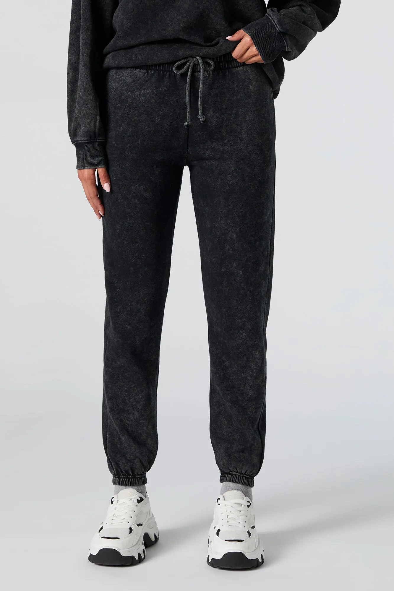 Washed Fleece Jogger sold by Urban Planet product image thumbnail 2