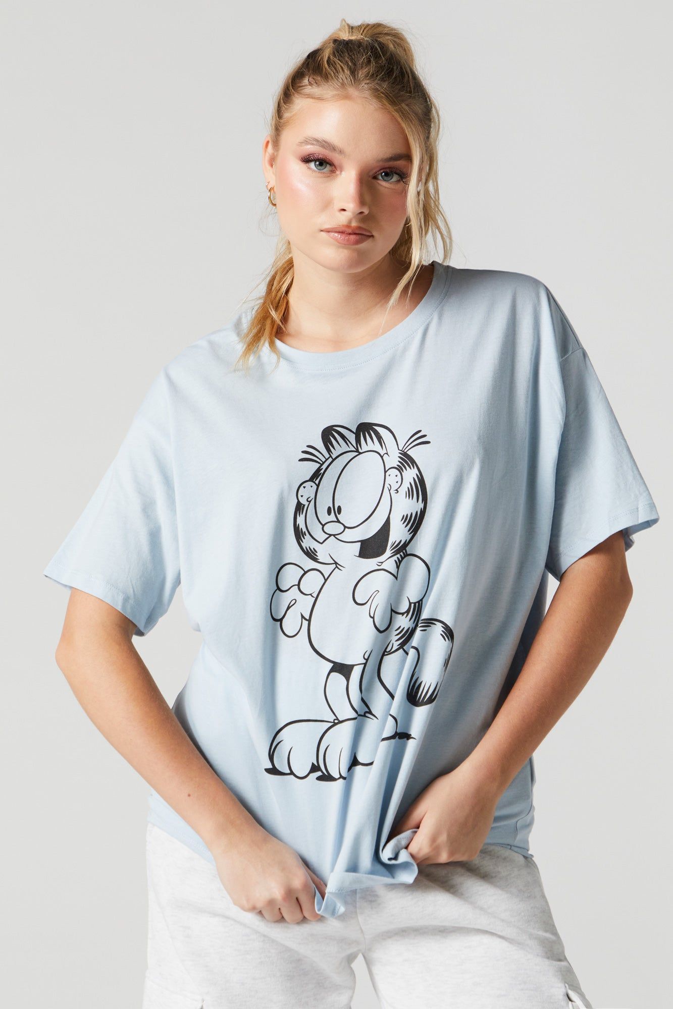 Garfield Graphic Boyfriend T-Shirt sold by Urban Planet product image thumbnail 2