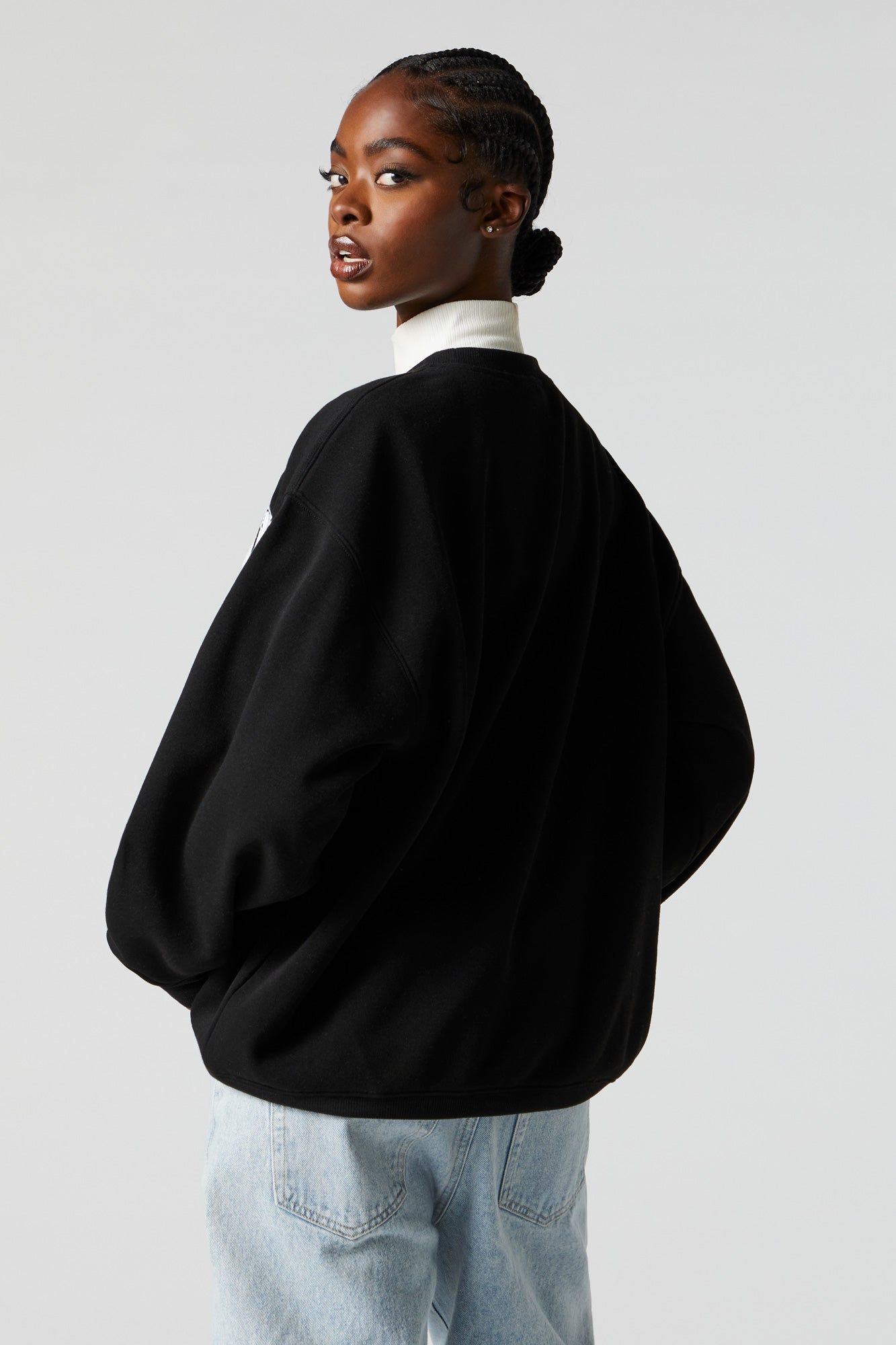 Rhode Island Chenille Embroidered Fleece Sweatshirt sold by Urban Planet product image thumbnail 2