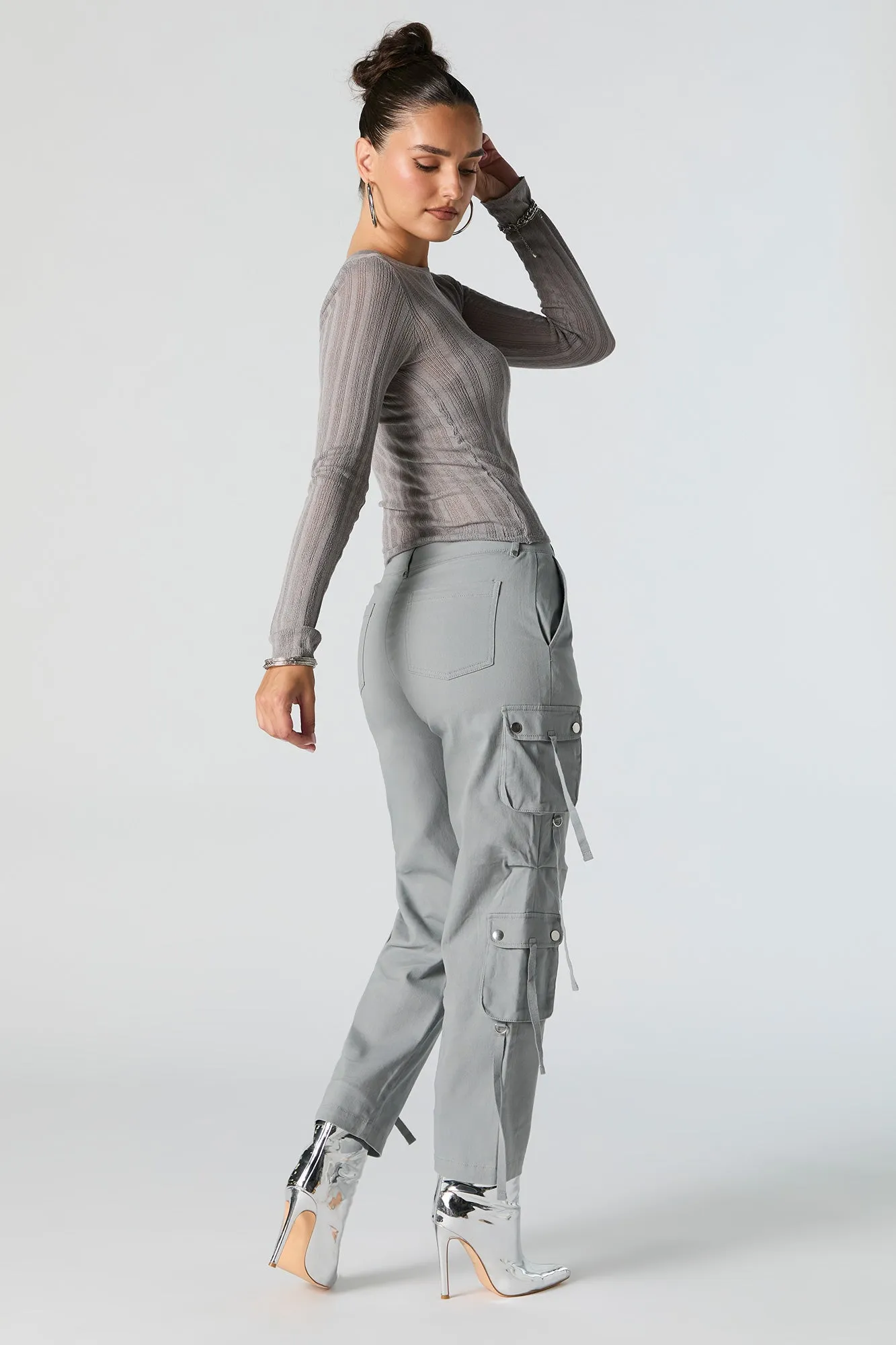 Pantalon cargo utilitaire à jambe droite sold by Urban Planet product image thumbnail 3