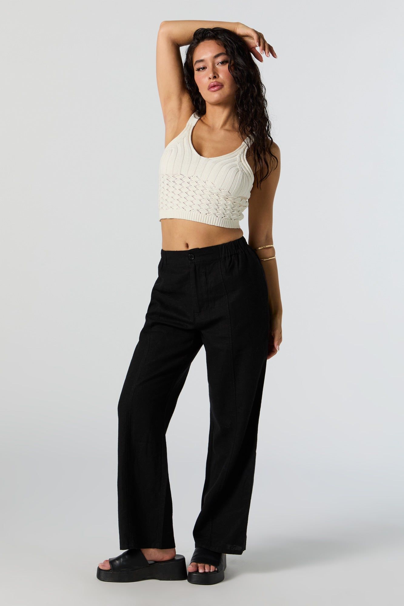 Pantalon en lin sold by Urban Planet product image thumbnail 4