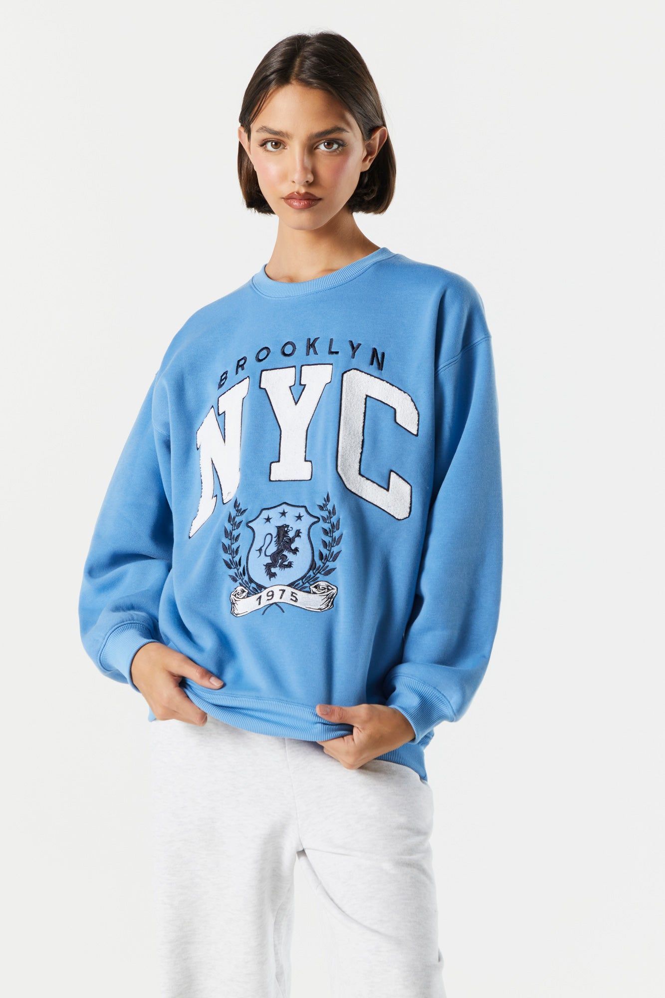 Fleece Brooklyn NYC Graphic Sweatshirt sold by Urban Planet