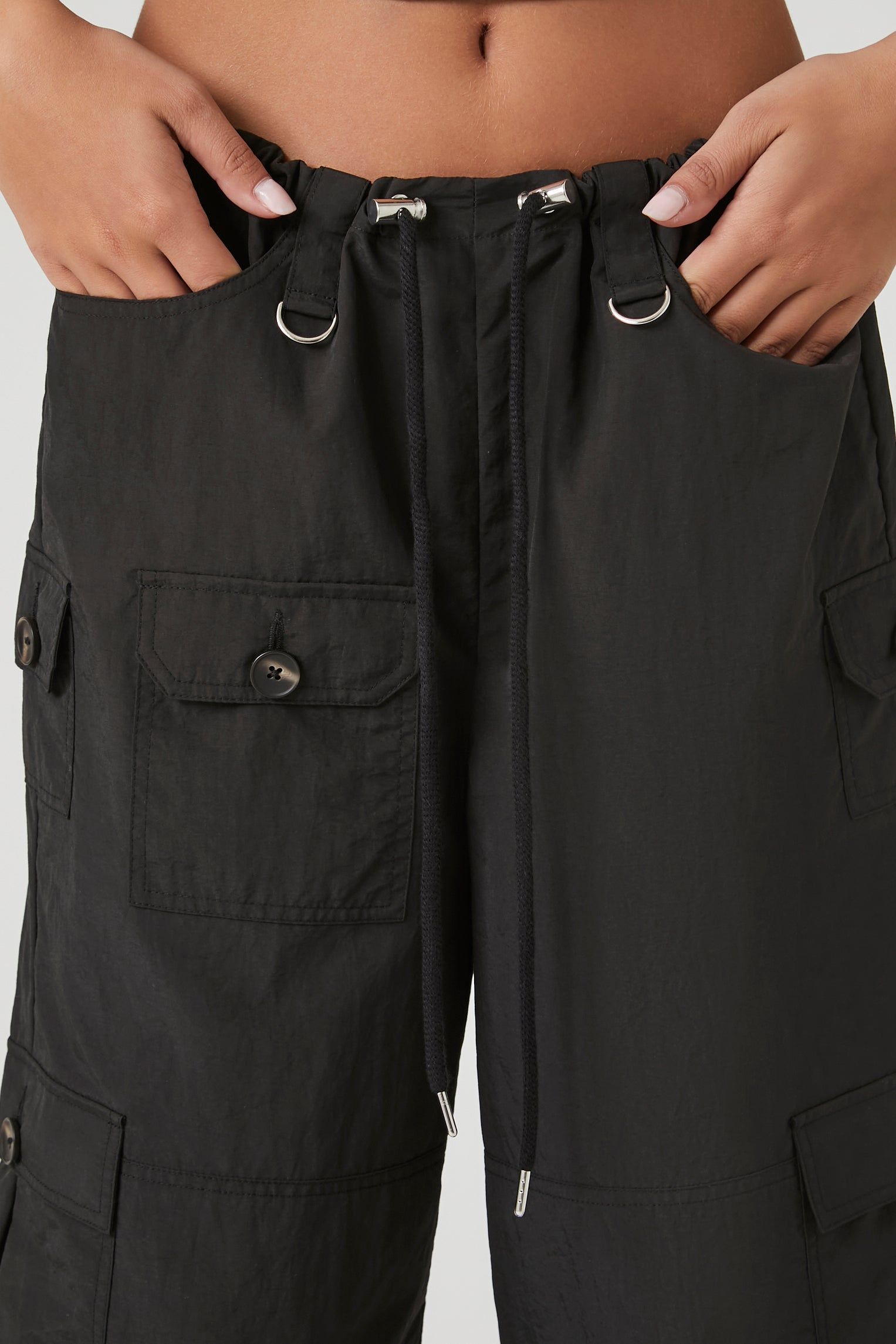 Mid Rise Drawstring Cargo Pant sold by Urban Planet product image thumbnail 5