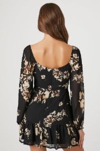Chiffon Floral Print Mini Dress sold by Urban Planet