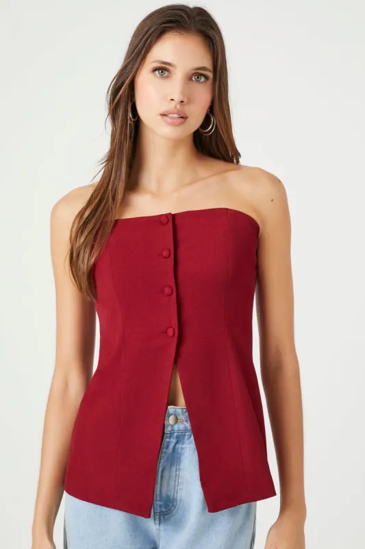 Button-Up Tube Top sold by Urban Planet