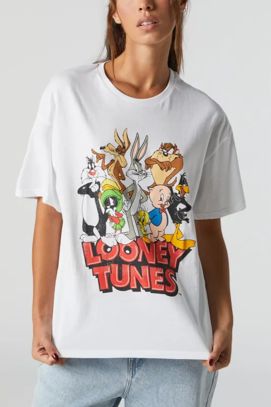 Looney Tunes Graphic Boyfriend T-Shirt sold by Urban Planet