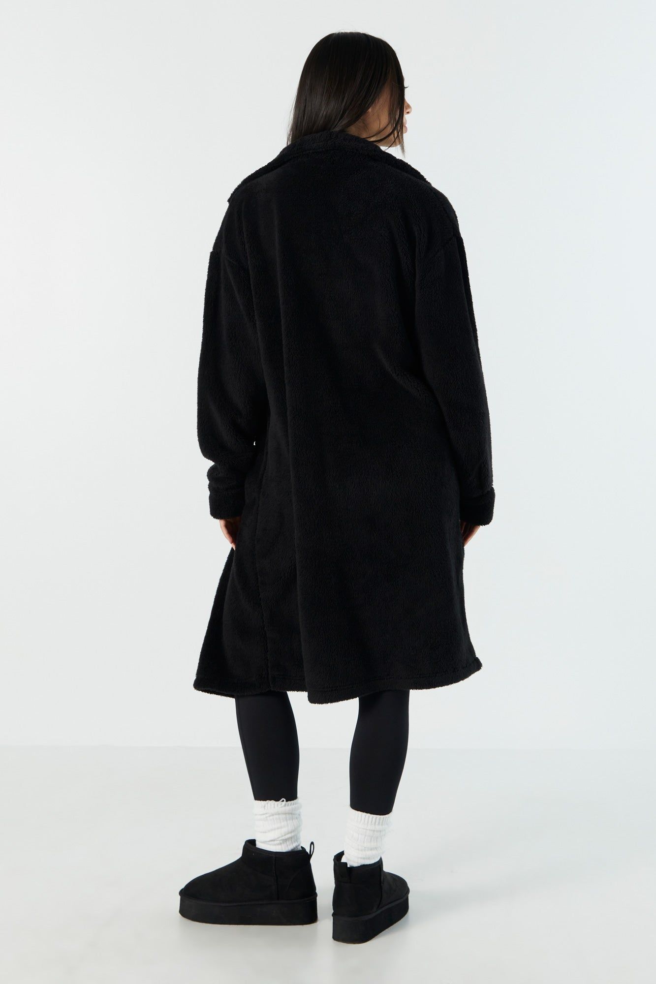 Longline Sherpa Jacket sold by Urban Planet product image thumbnail 5