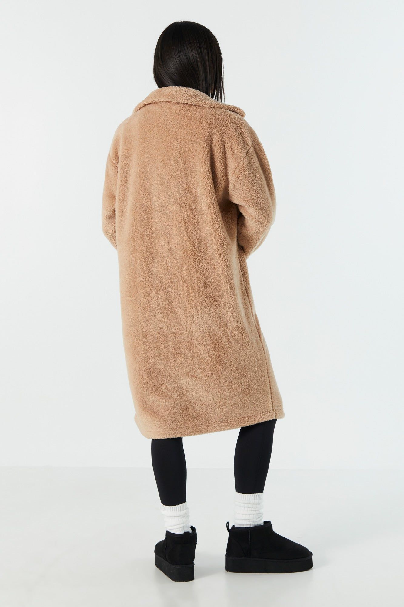 Longline Sherpa Jacket sold by Urban Planet product image thumbnail 2