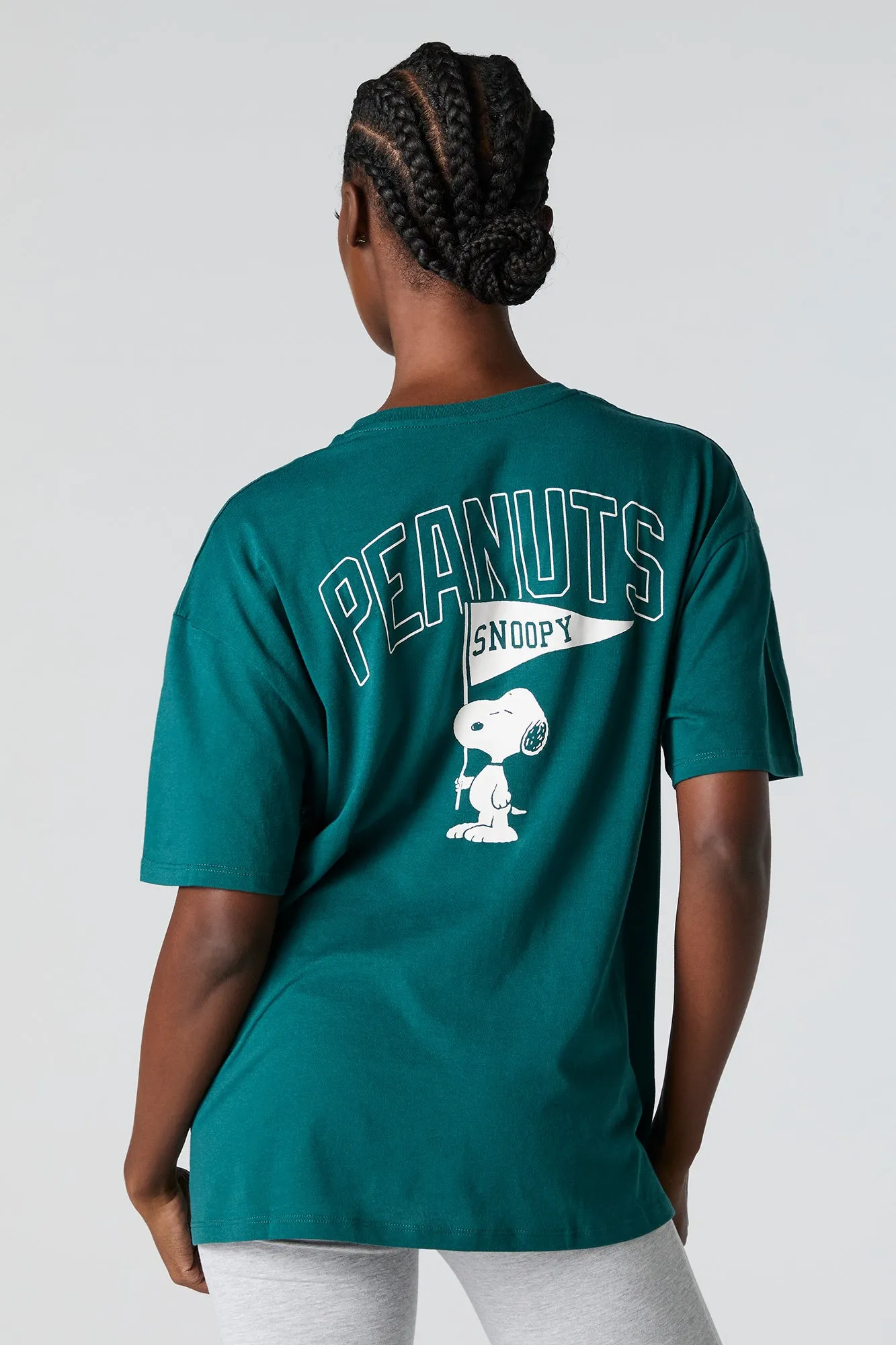 Peanuts Athletic Dept Graphic Boyfriend T-Shirt sold by Urban Planet product image thumbnail 3