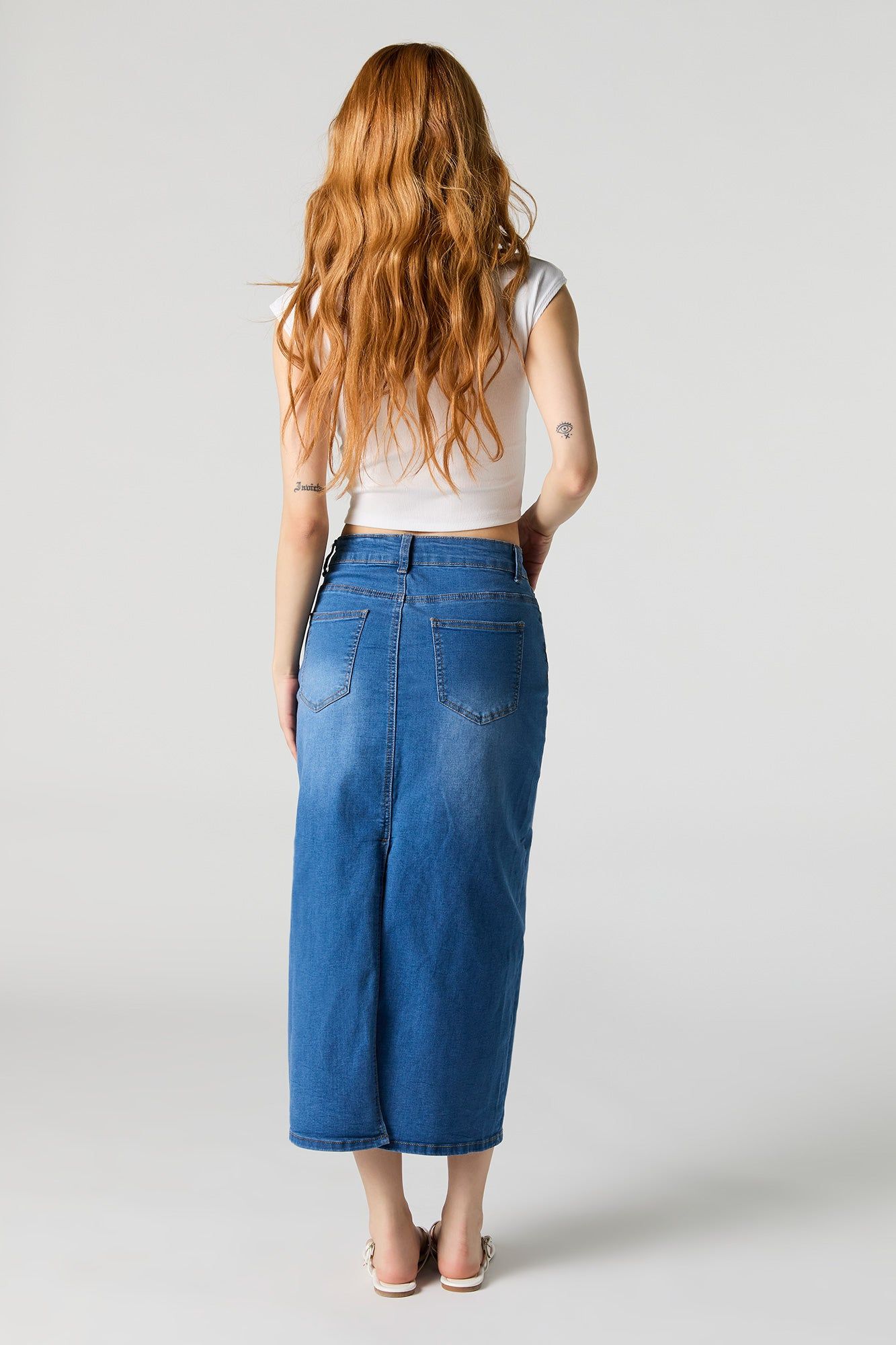 Denim Maxi Skirt sold by Urban Planet product image thumbnail 3
