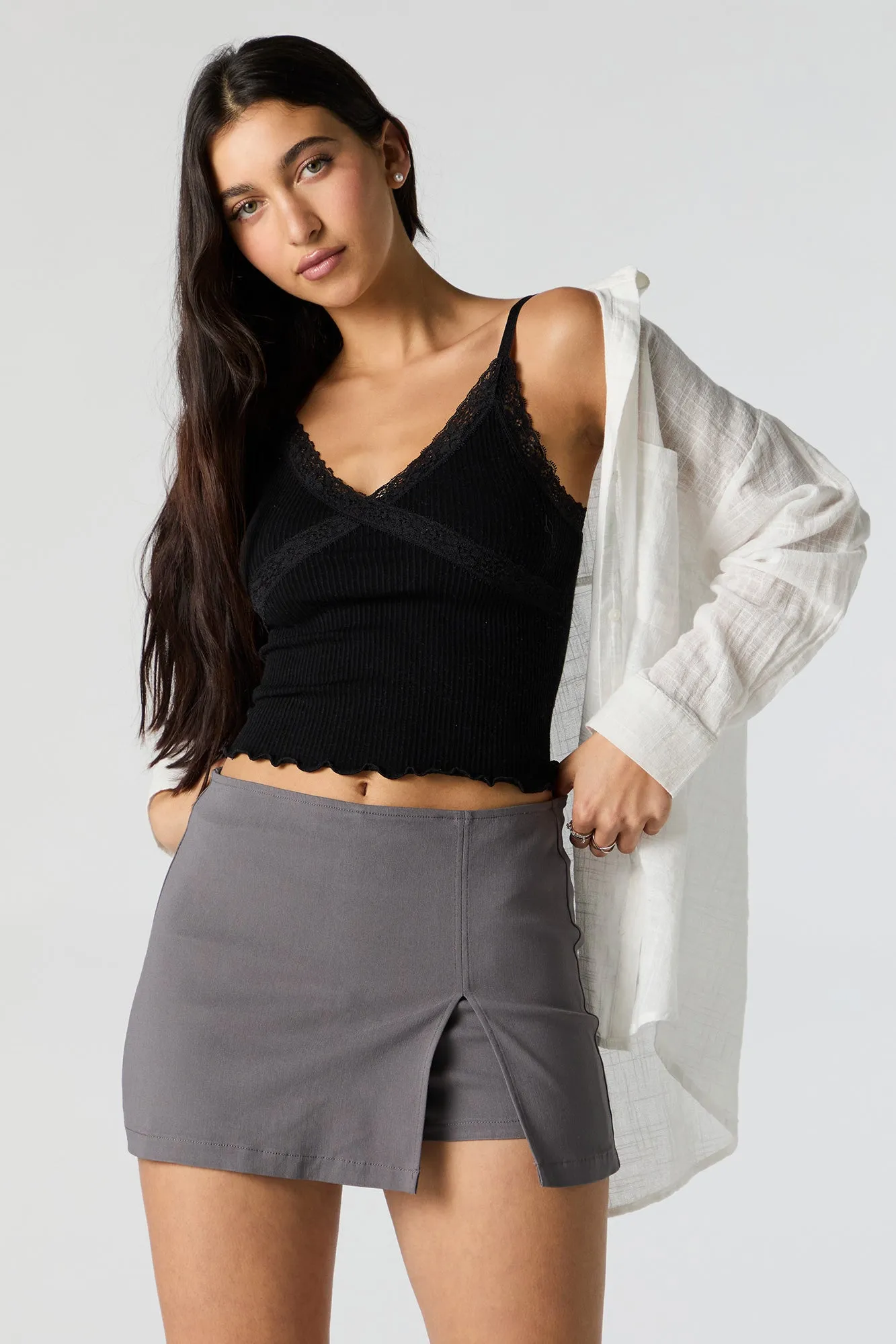 Slit Mini Skort sold by Urban Planet