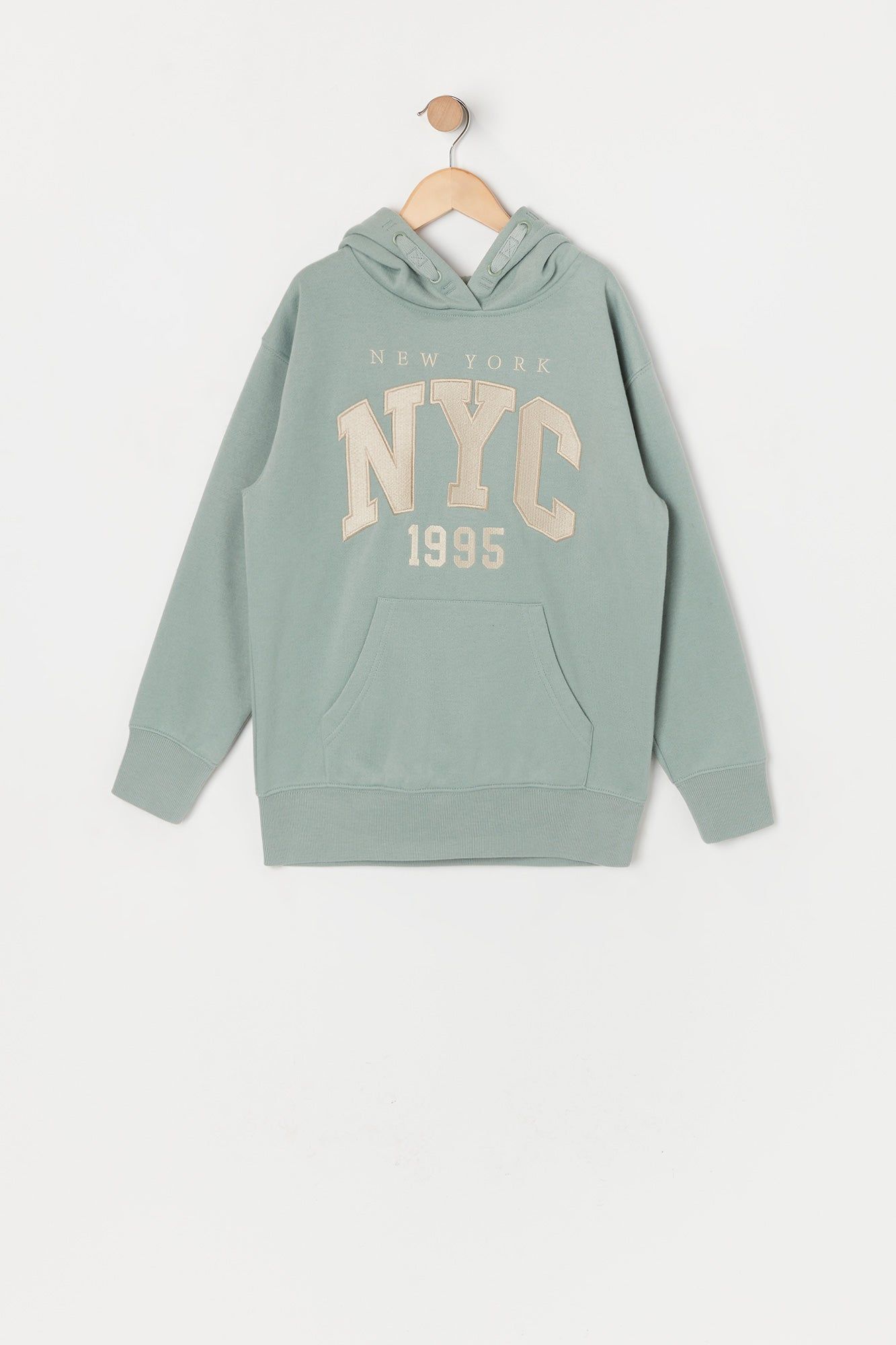 Girls NYC Graphic Fleece Hoodie sold by Urban Planet