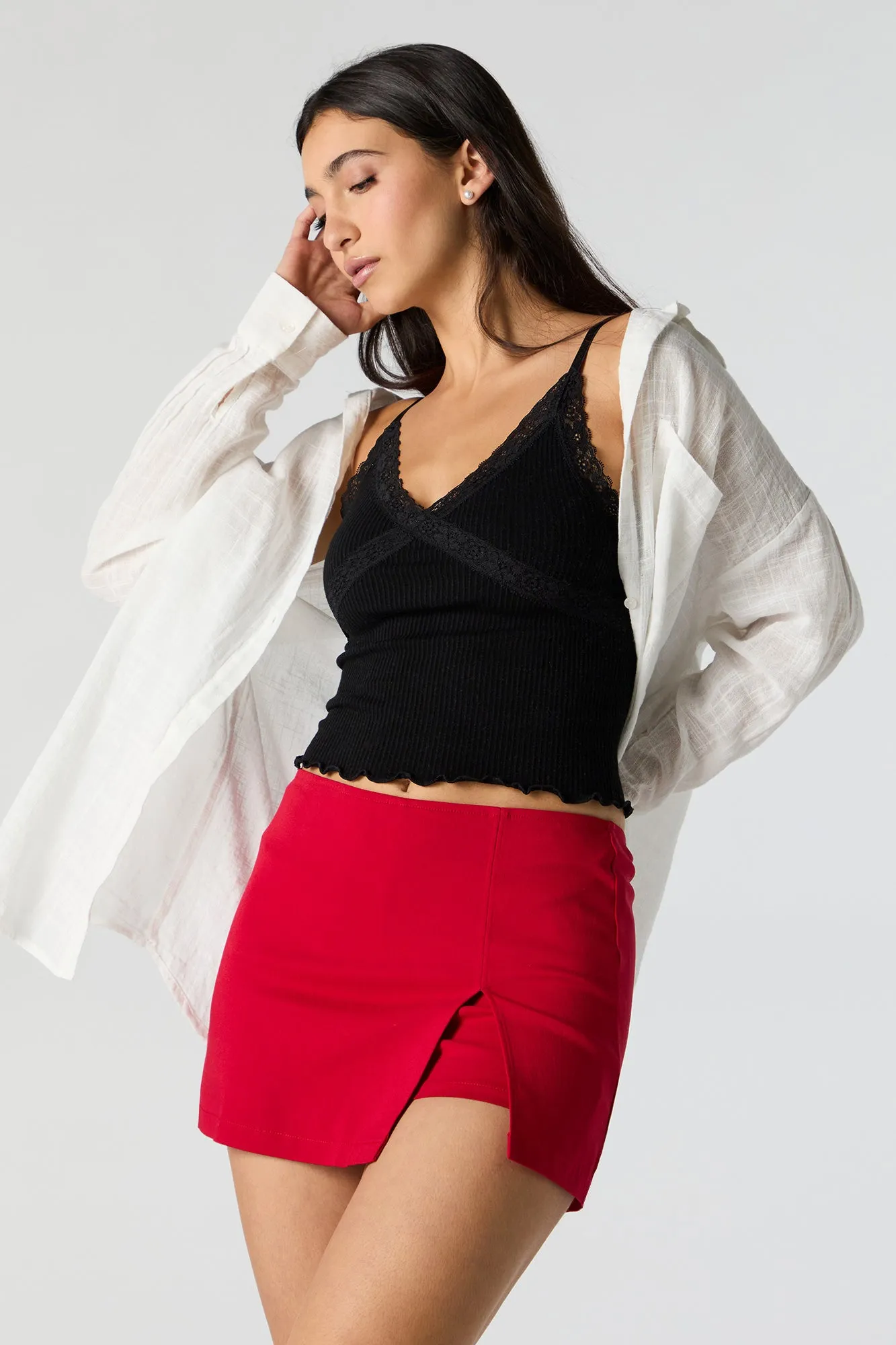 Slit Mini Skort sold by Urban Planet product image thumbnail 5