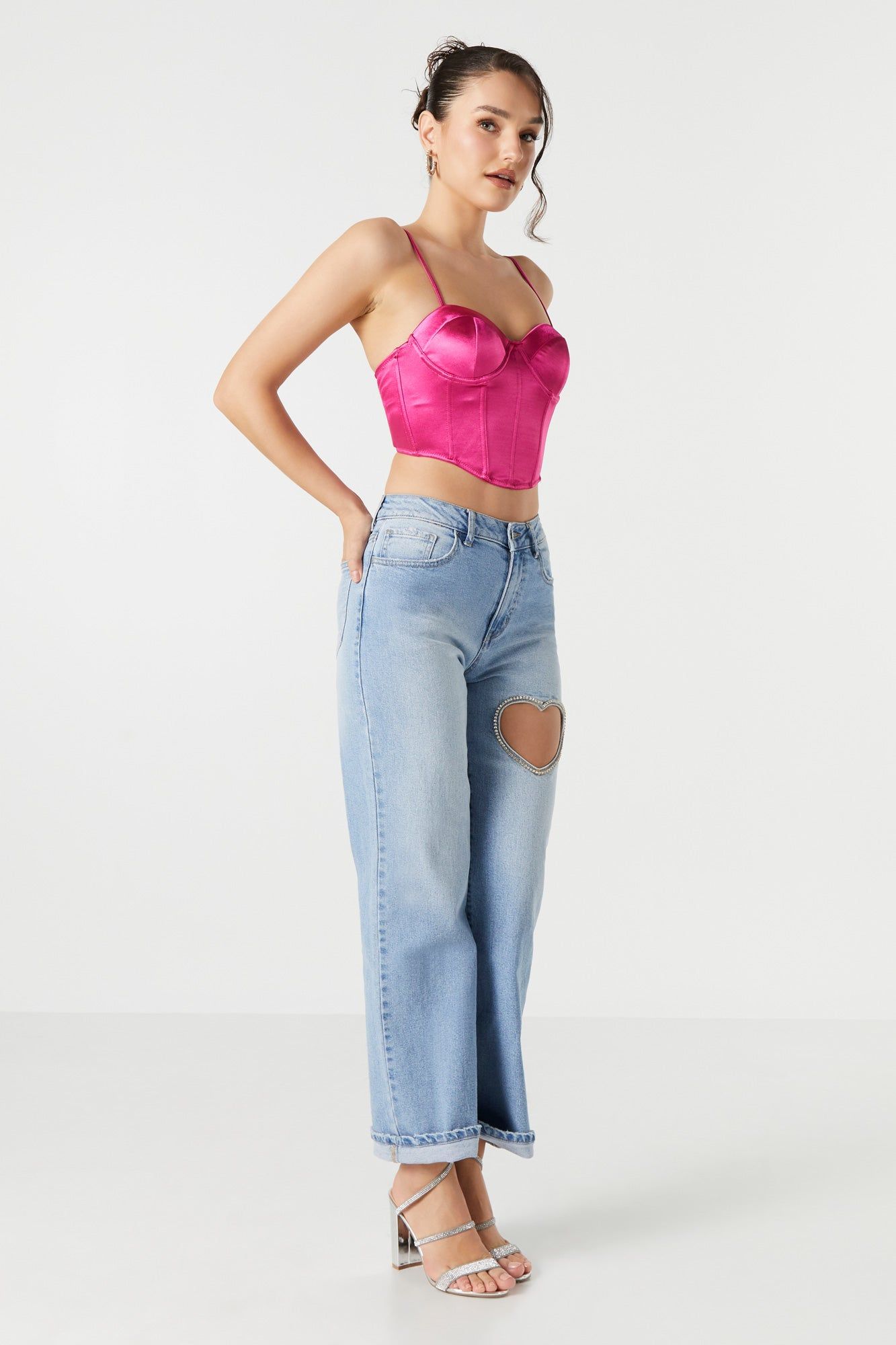 Satin Corset Top sold by Urban Planet product image thumbnail 3