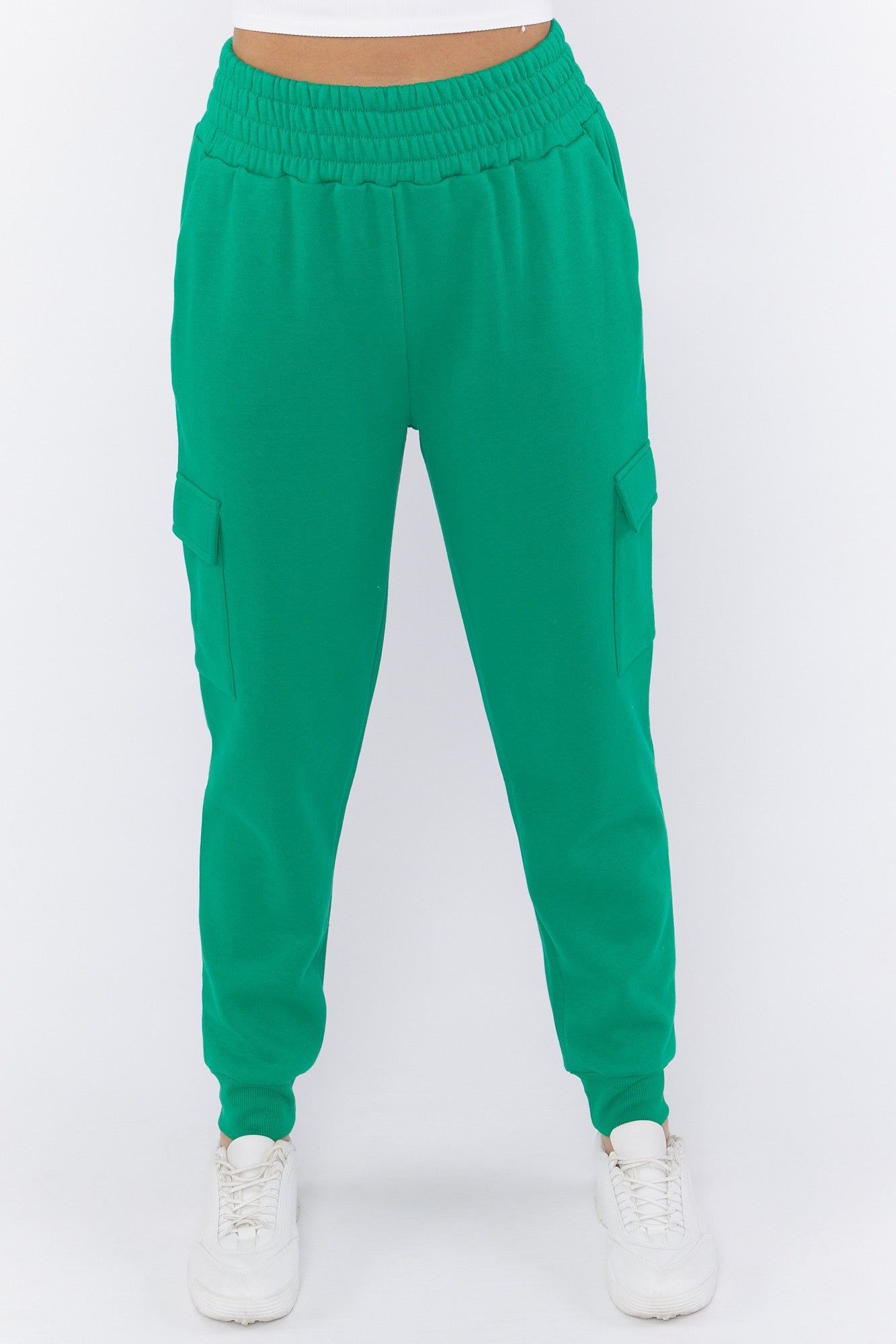 Pantalon de jogging cargo en molleton à taille haute sold by Urban Planet product image thumbnail 2