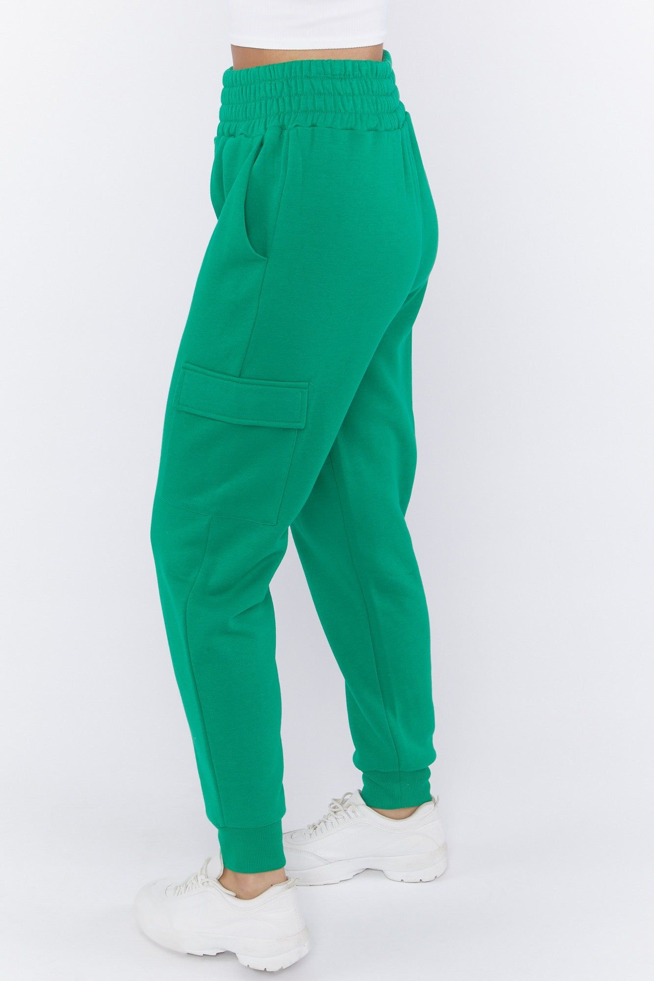 Pantalon de jogging cargo en molleton à taille haute sold by Urban Planet product image thumbnail 3