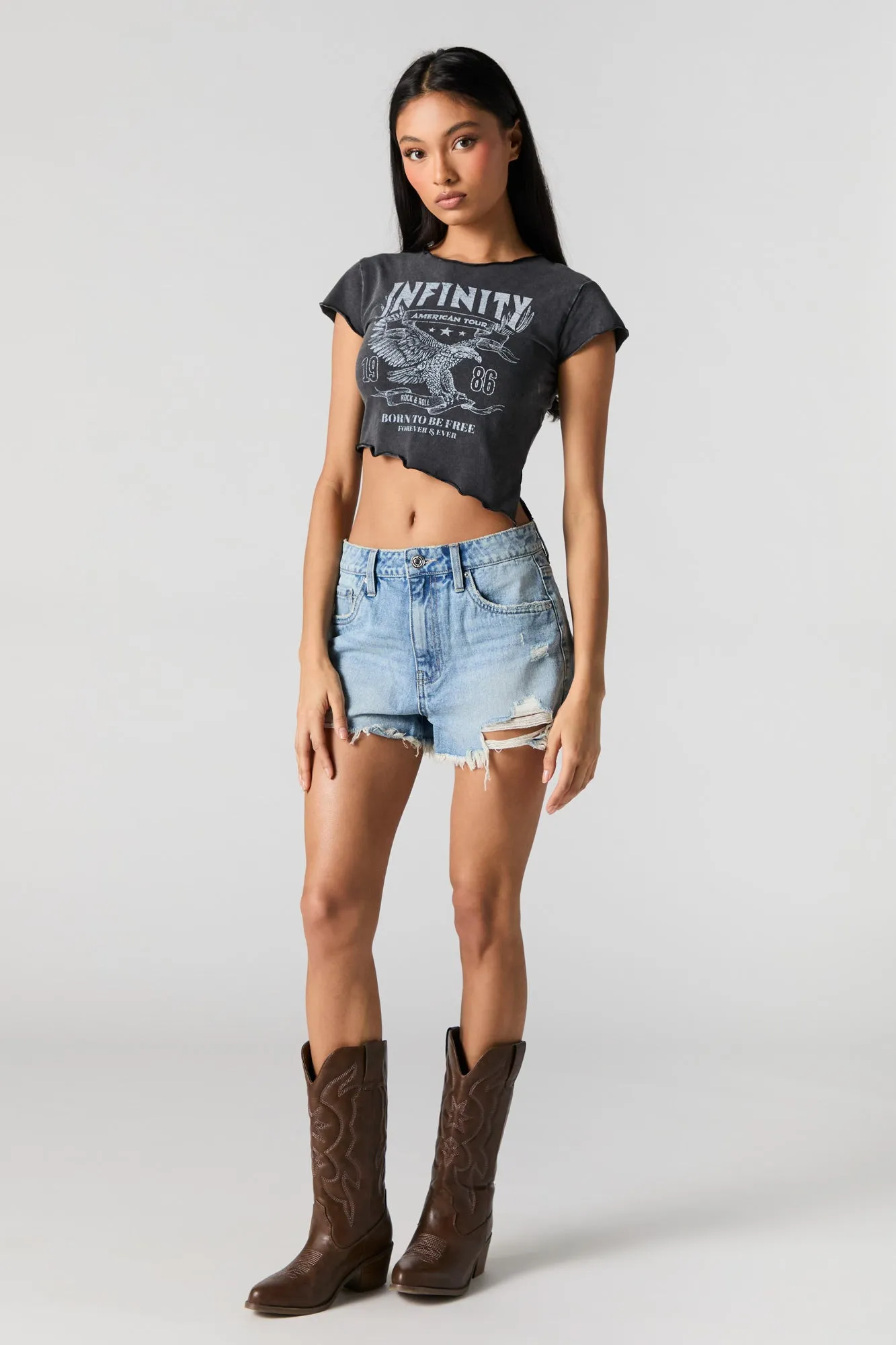 T-shirt court à imprimé American Tour sold by Urban Planet product image thumbnail 3