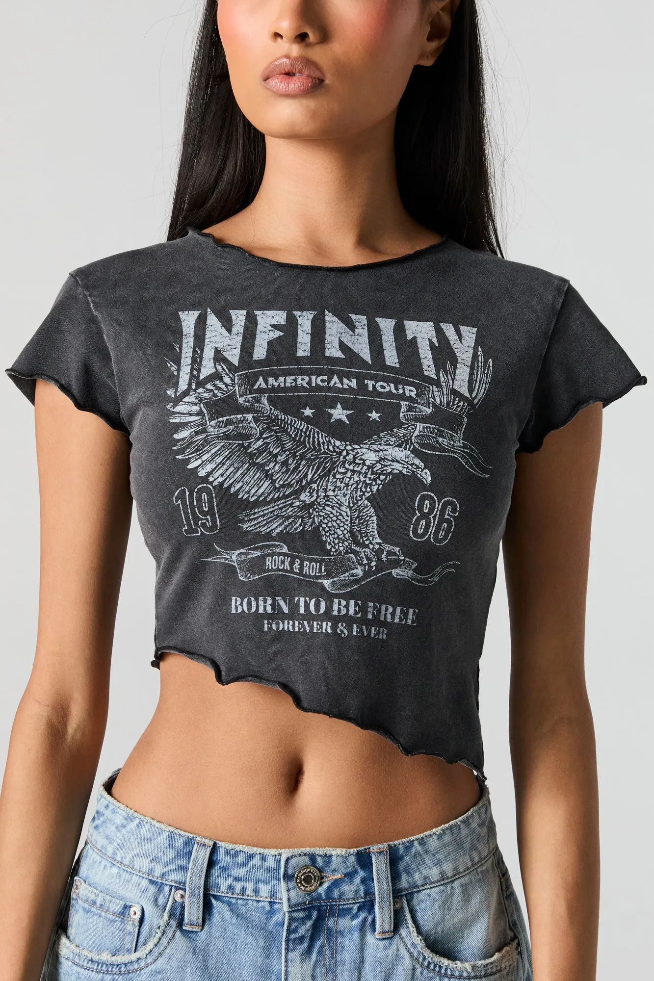 T-shirt court à imprimé American Tour sold by Urban Planet product image thumbnail 2