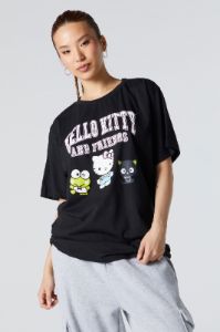 Hello Kitty and Friends Graphic Boyfriend T-Shirt sold by Urban Planet