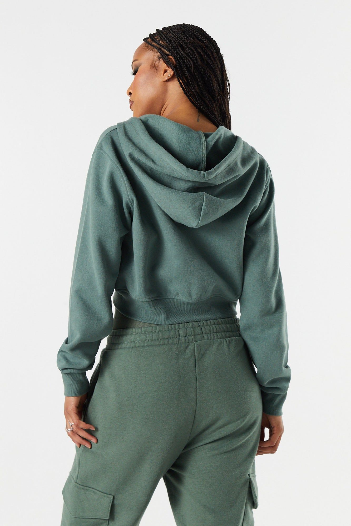 Haut à capuchon en molleton avec fermeture à glissière sold by Urban Planet product image thumbnail 11