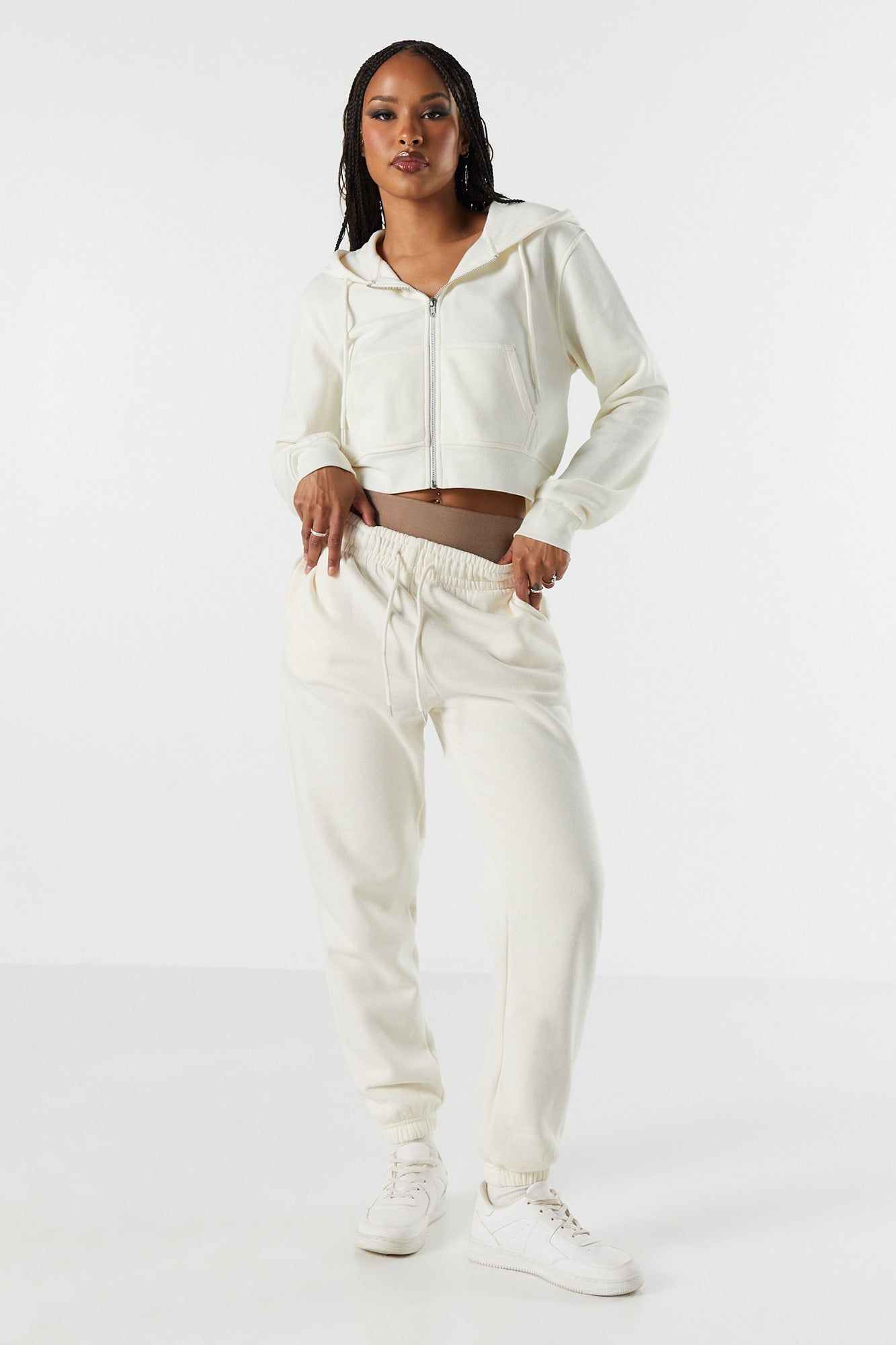 Haut à capuchon en molleton avec fermeture à glissière sold by Urban Planet product image thumbnail 15