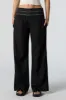 Linen Embroidered Smocked Palazzo Pant sold by Urban Planet