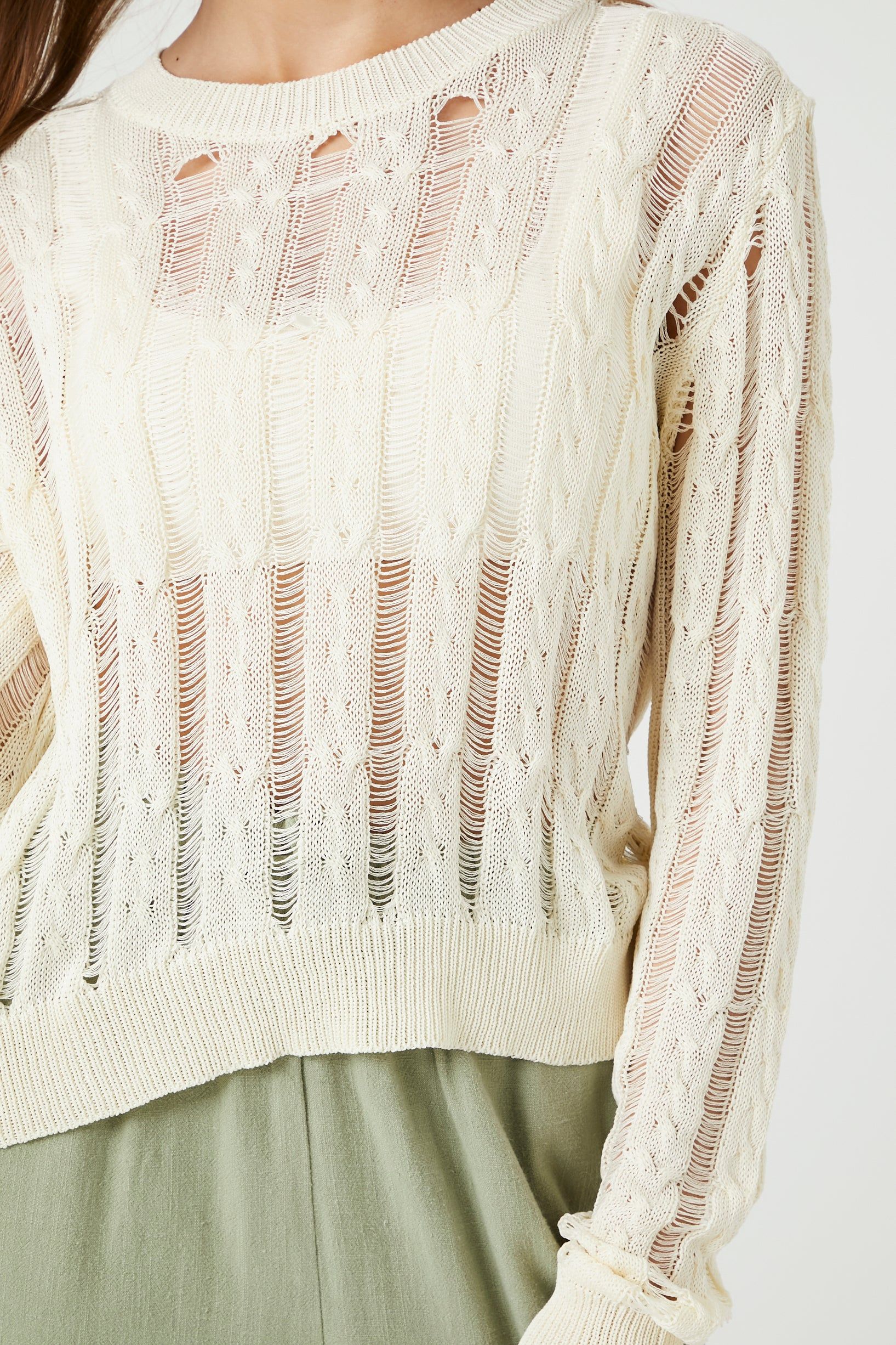Distressed Sheer Sweater sold by Urban Planet product image thumbnail 5