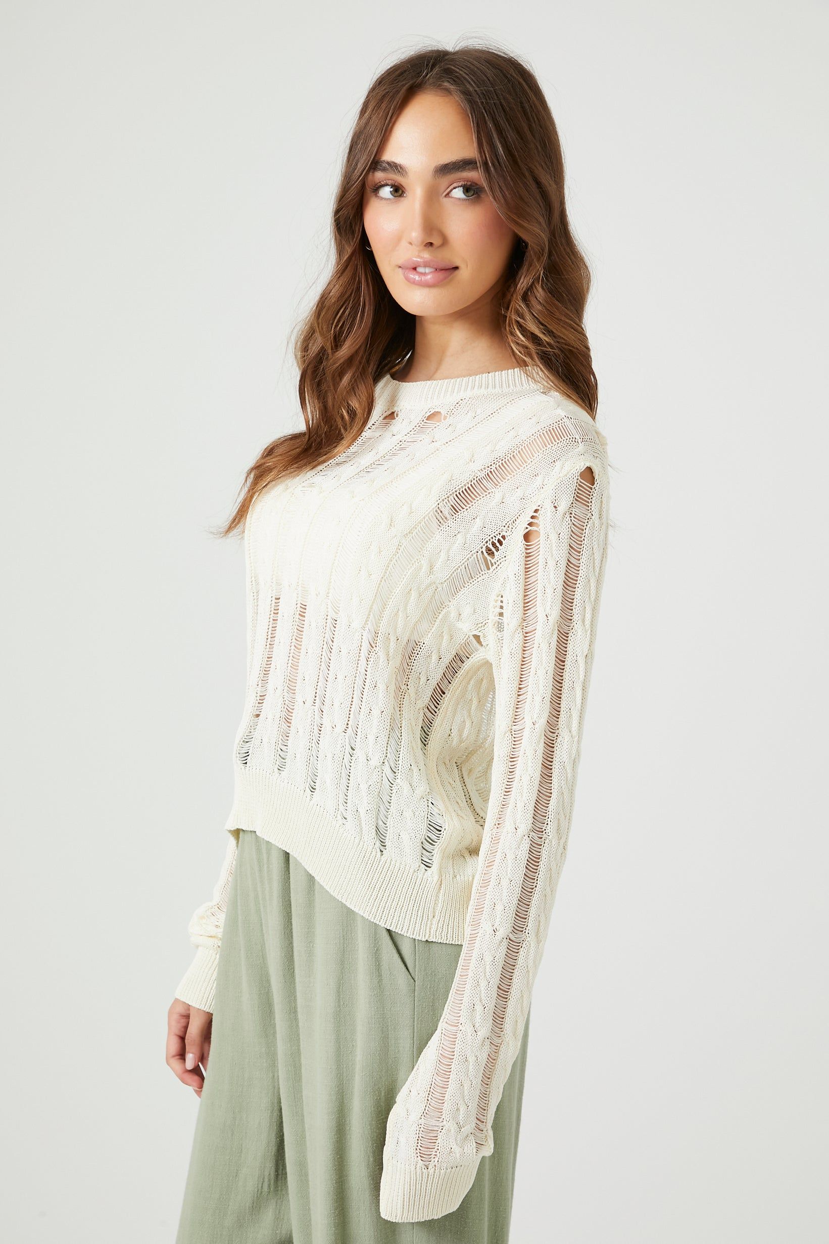 Distressed Sheer Sweater sold by Urban Planet product image thumbnail 2