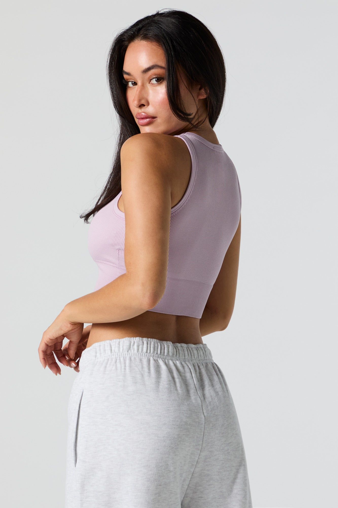 Active Ribbed Cropped Tank sold by Urban Planet product image thumbnail 2