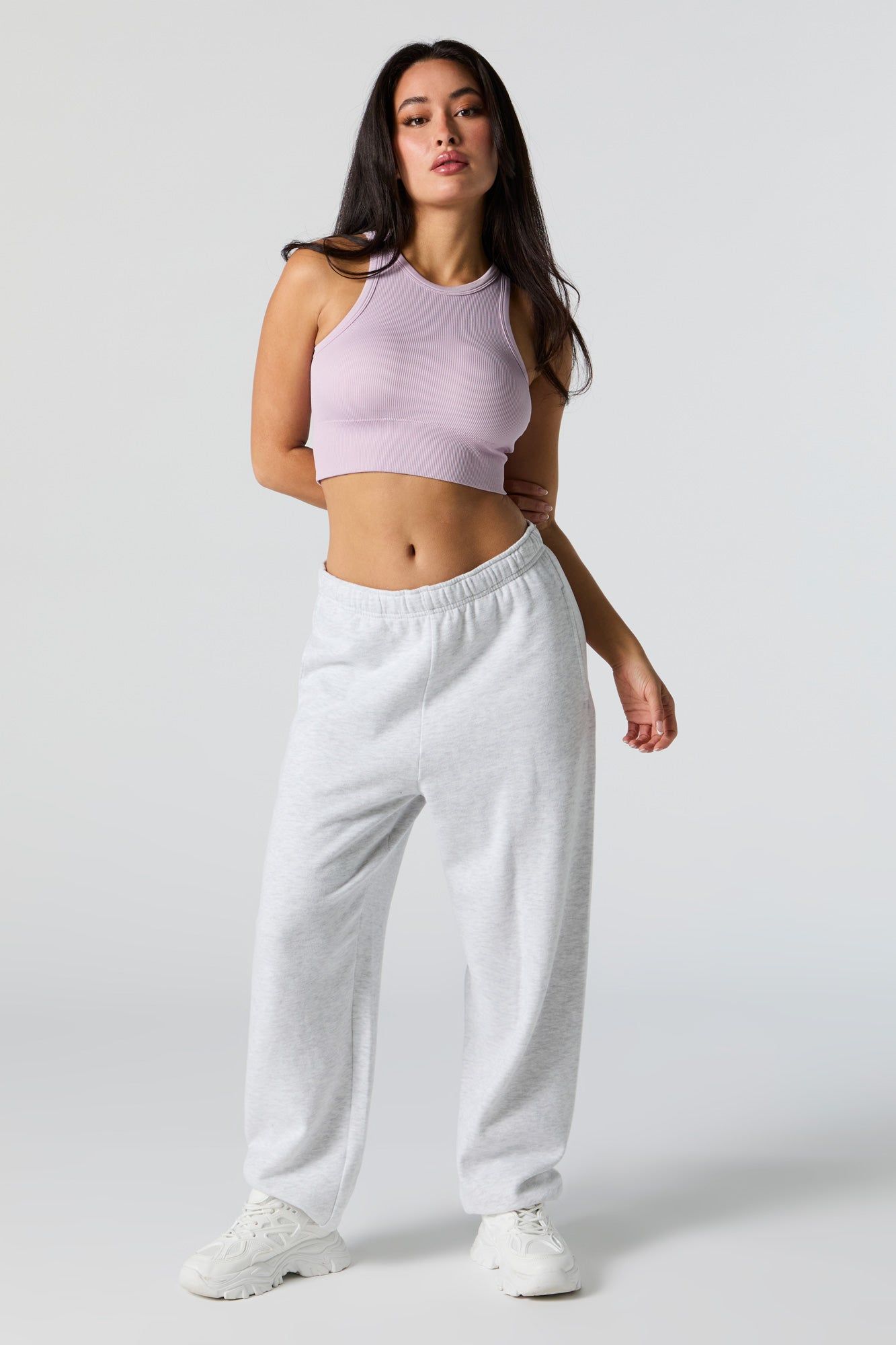 Active Ribbed Cropped Tank sold by Urban Planet product image thumbnail 3