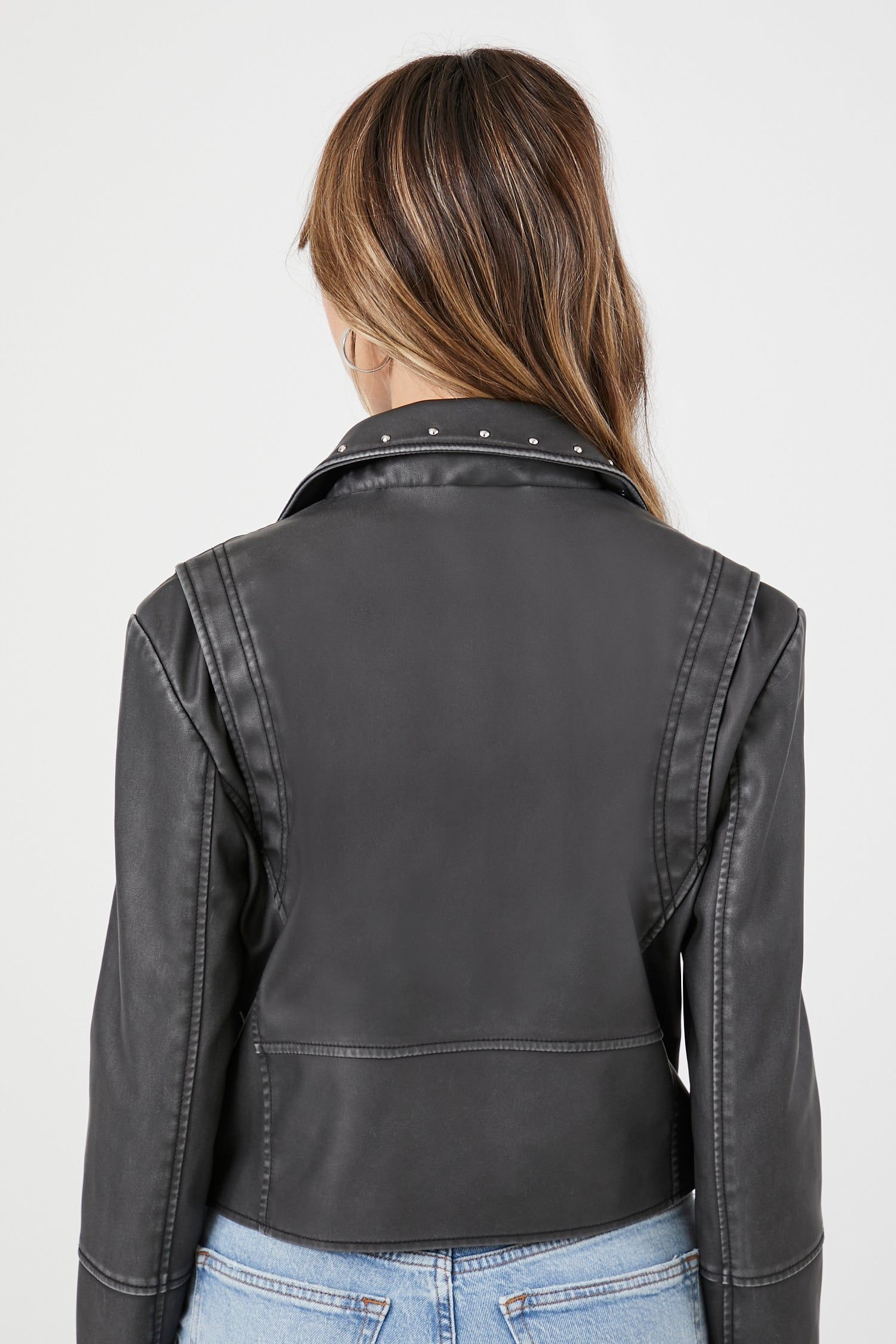 Blouson de style moto en similicuir clouté sold by Urban Planet product image thumbnail 2