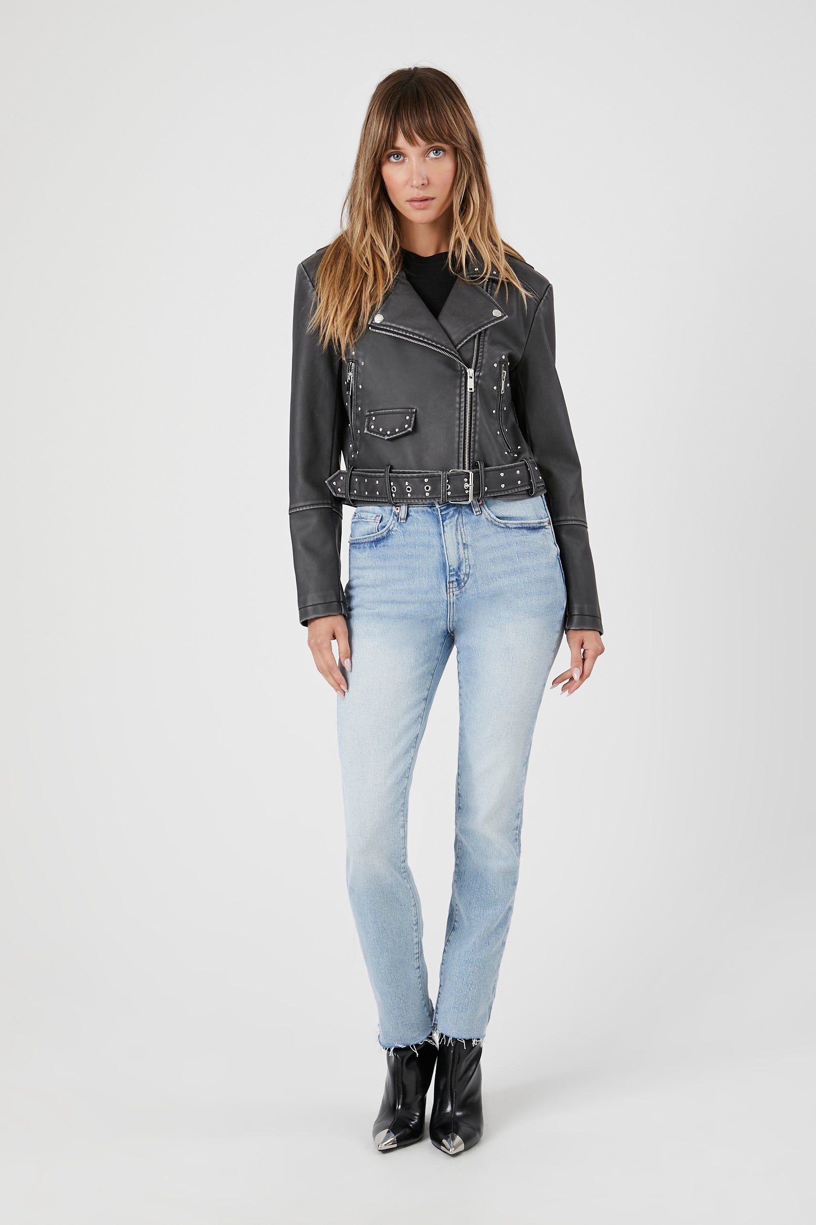 Blouson de style moto en similicuir clouté sold by Urban Planet product image thumbnail 4