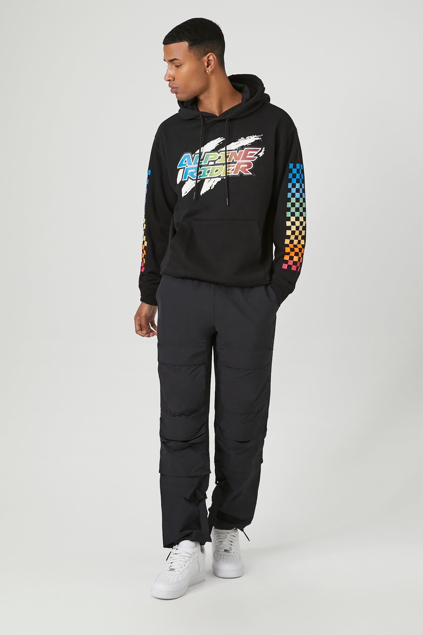 Haut à capuchon à imprimé Alpine Rider sold by Urban Planet product image thumbnail 4