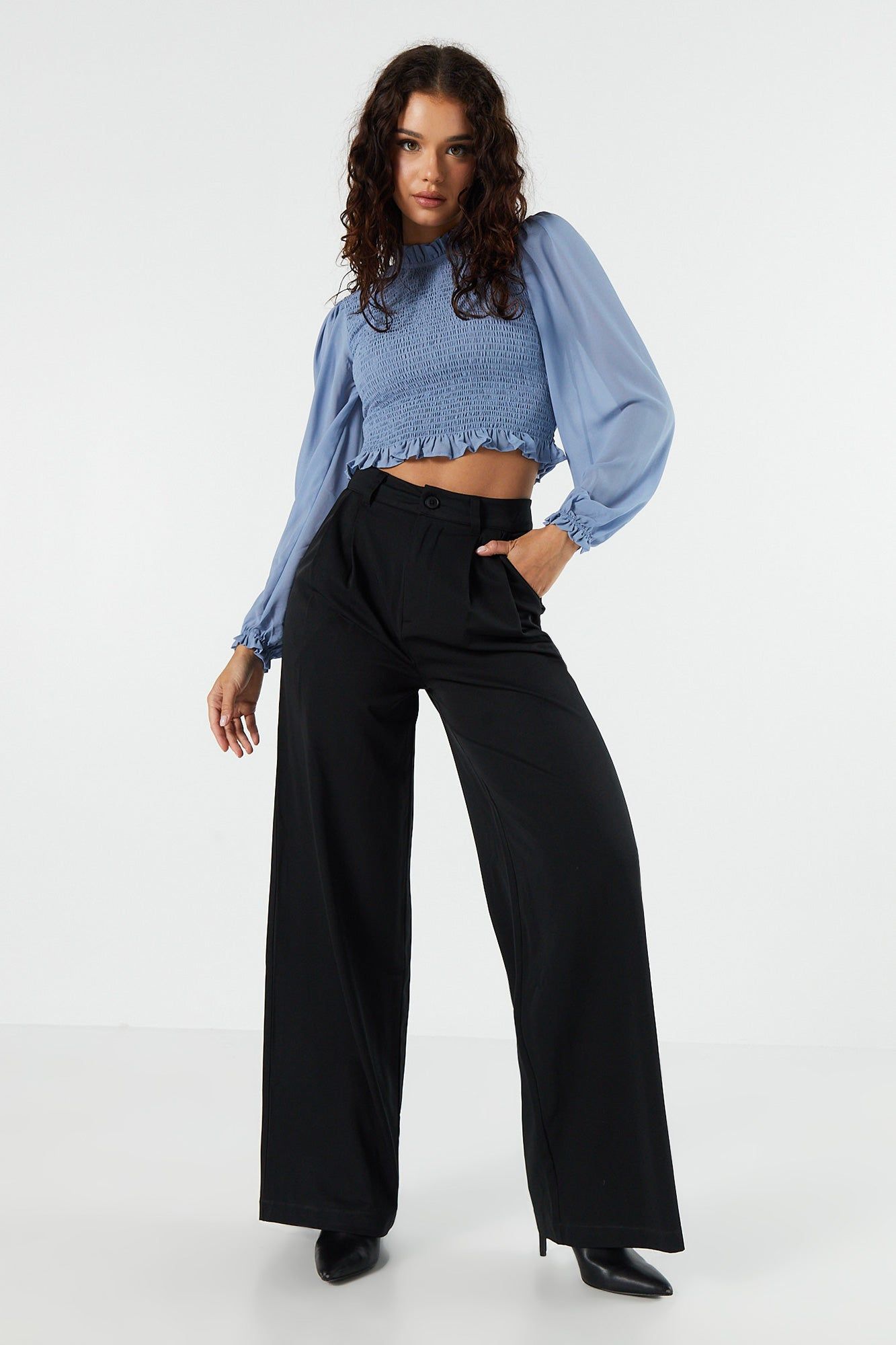 Haut smocké à manches longues sold by Urban Planet product image thumbnail 3