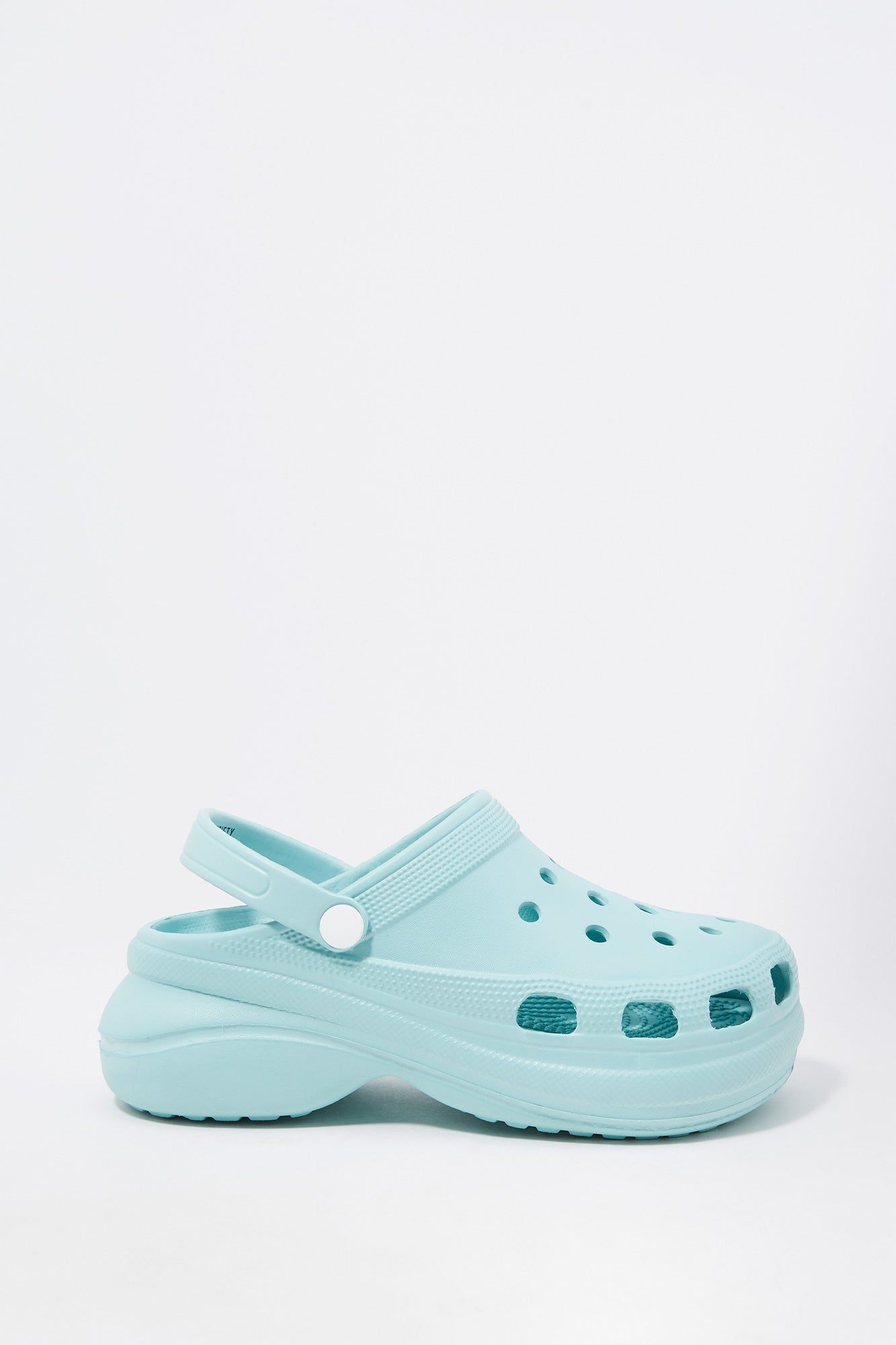 Blue Platform Rubber Clog sold by Urban Planet product image thumbnail 3