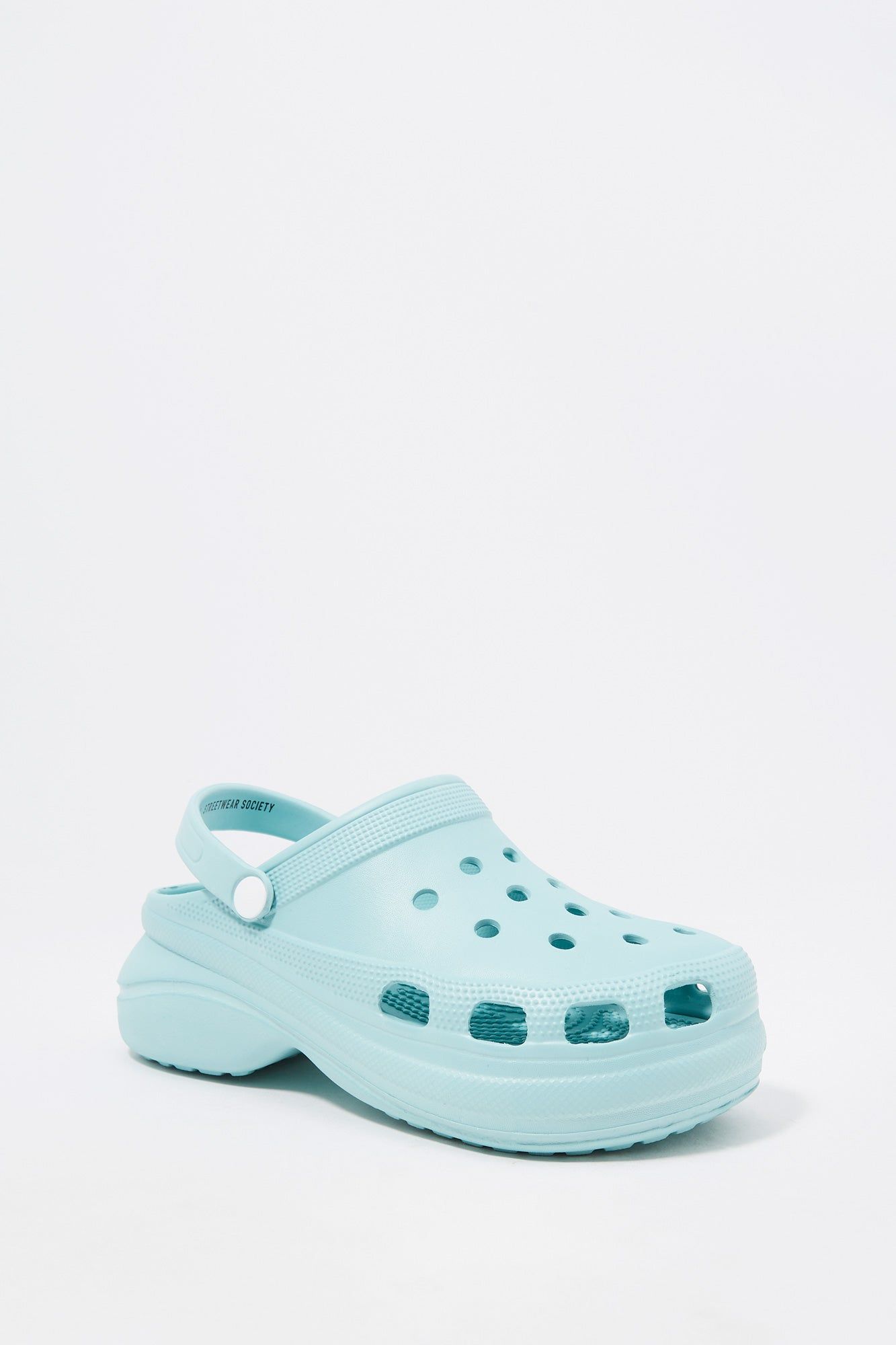 Blue Platform Rubber Clog sold by Urban Planet product image thumbnail 4