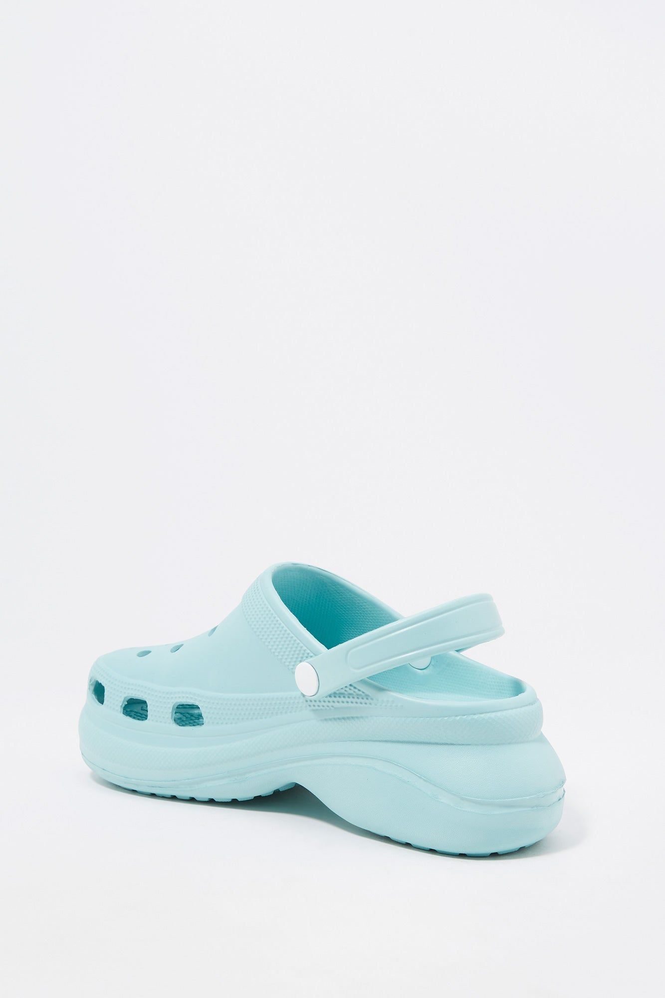 Blue Platform Rubber Clog sold by Urban Planet product image thumbnail 5