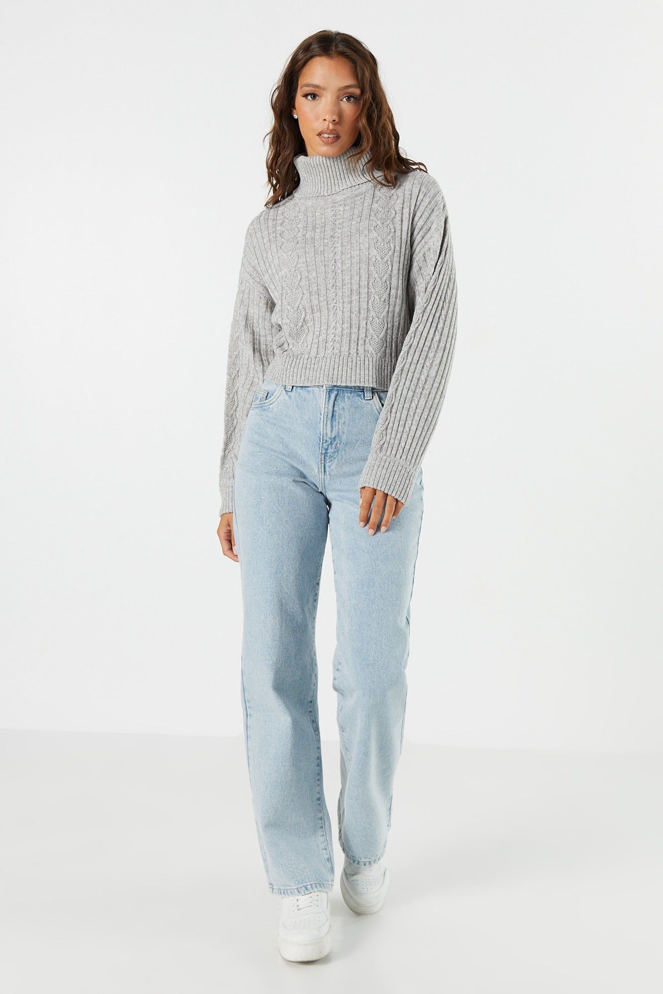 Col roulé en tricot avec motif argyle sold by Urban Planet product image thumbnail 3