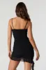 Minirobe asymétrique volantée en filet sold by Urban Planet