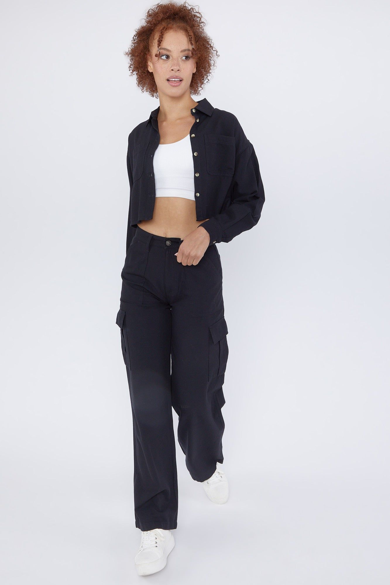 Tencel Wide Leg Cargo Pant sold by Urban Planet product image thumbnail 5