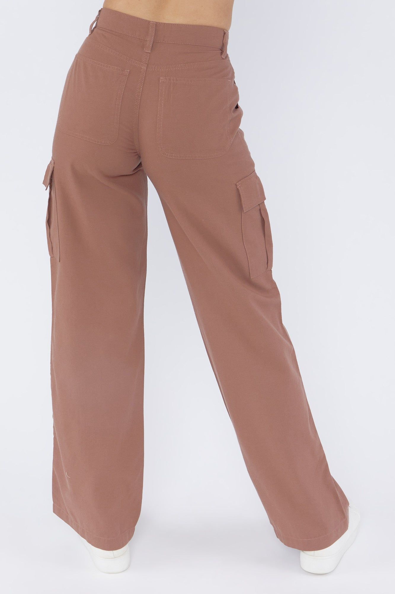 Tencel Wide Leg Cargo Pant sold by Urban Planet product image thumbnail 4