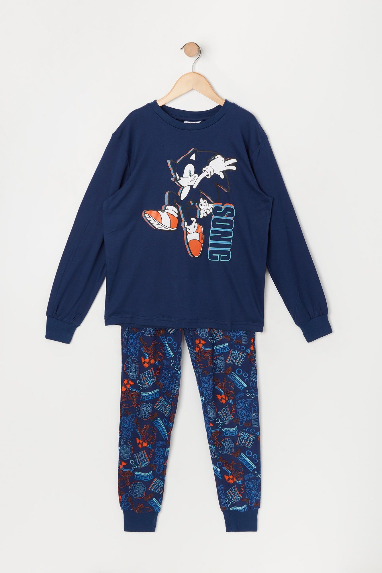 Ensemble pyjama à imprimé Sonic pour garçon sold by Urban Planet
